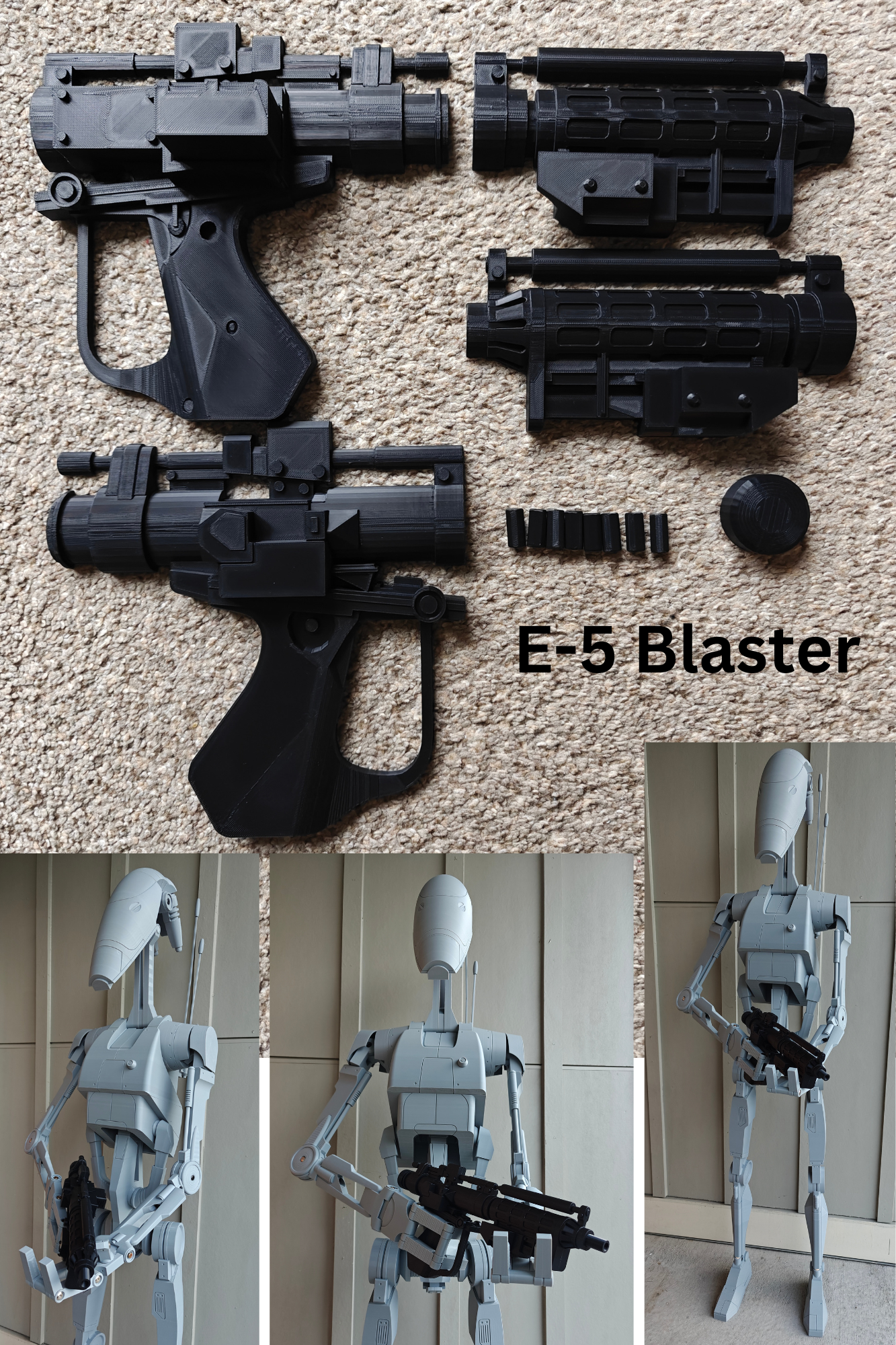 Life-Size B1 Battle Droid Kit | 3D Printed Replica