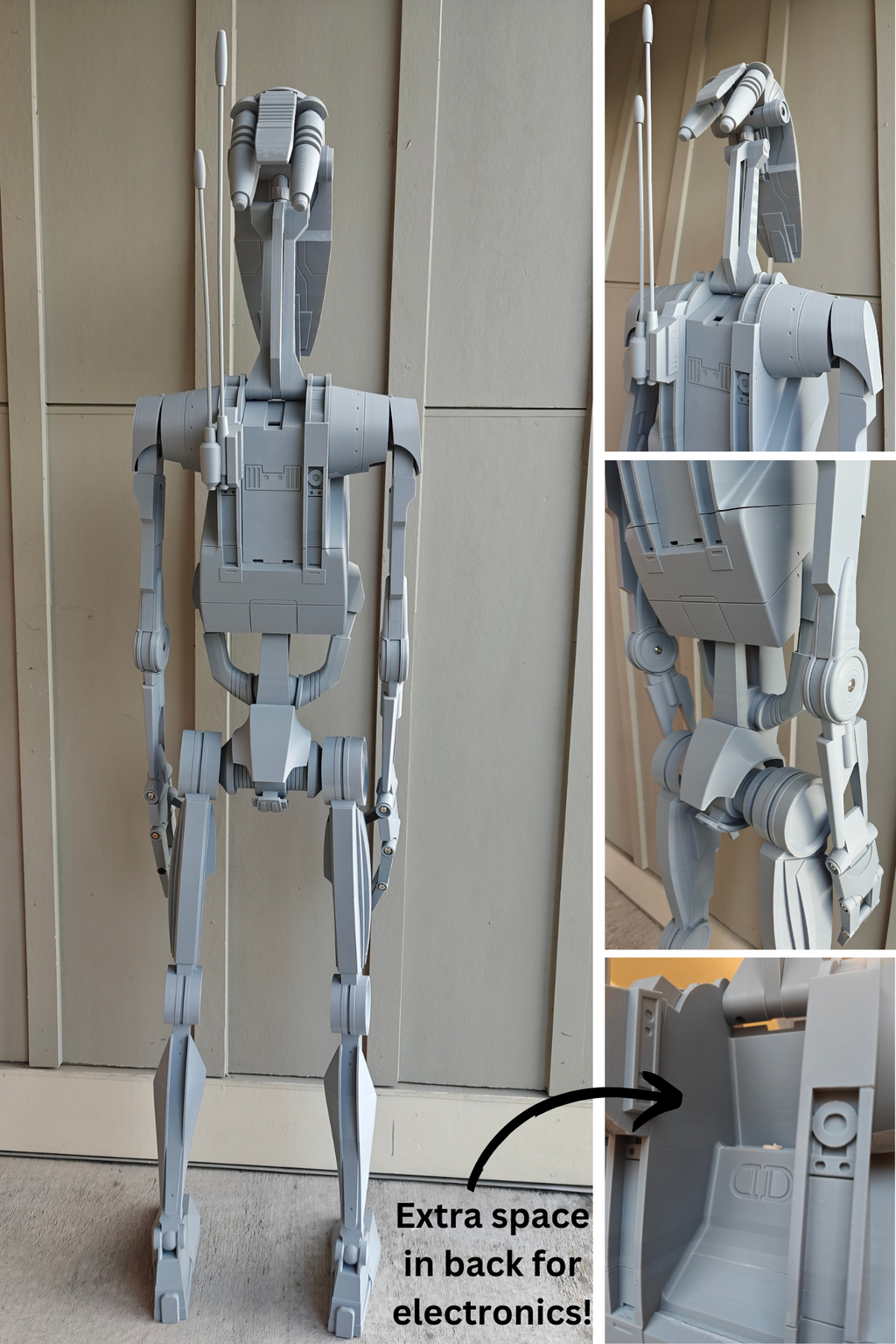 Life-Size B1 Battle Droid Kit | 3D Printed Replica