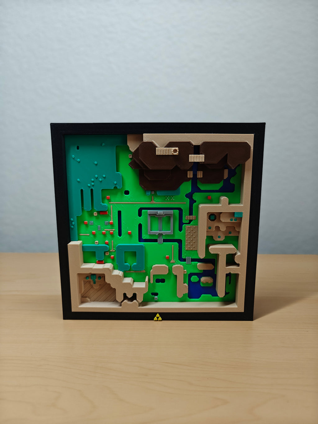 Legend of Zelda: A Link to the Past Light World Map Wall Art – Retro Gaming Deco