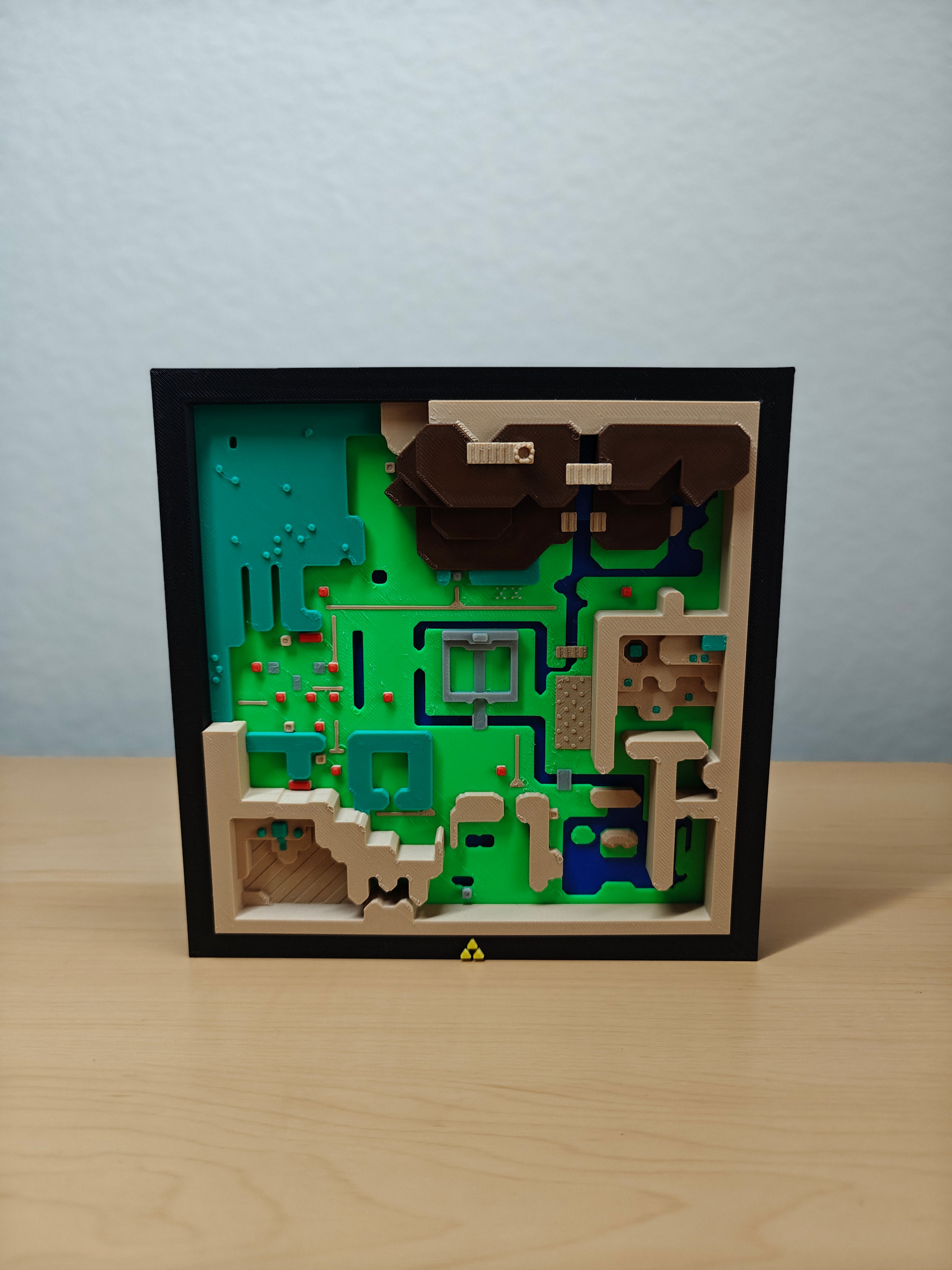 Legend of Zelda: A Link to the Past Light World Map Wall Art – Retro Gaming Deco