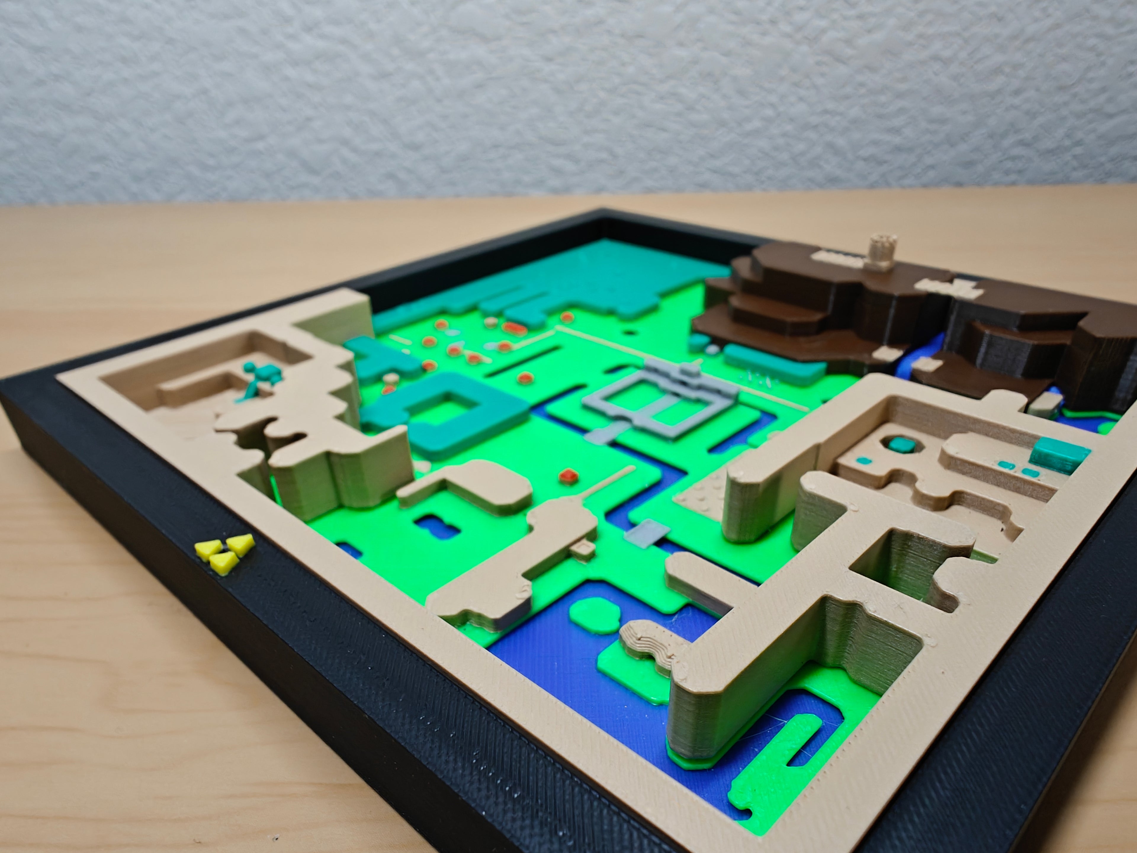 Legend of Zelda: A Link to the Past Light World Map Wall Art – Retro Gaming Deco