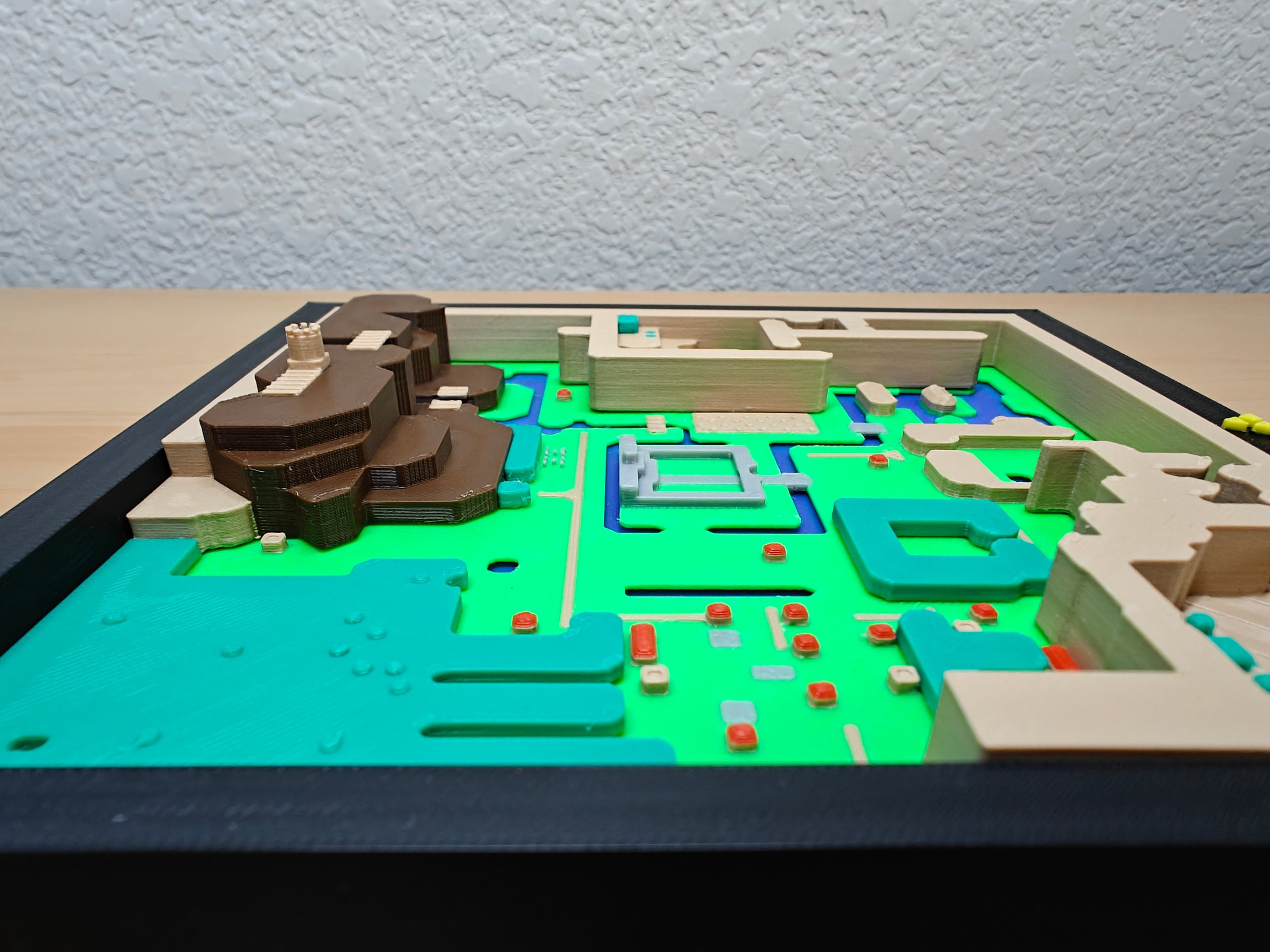 Legend of Zelda: A Link to the Past Light World Map Wall Art – Retro Gaming Deco