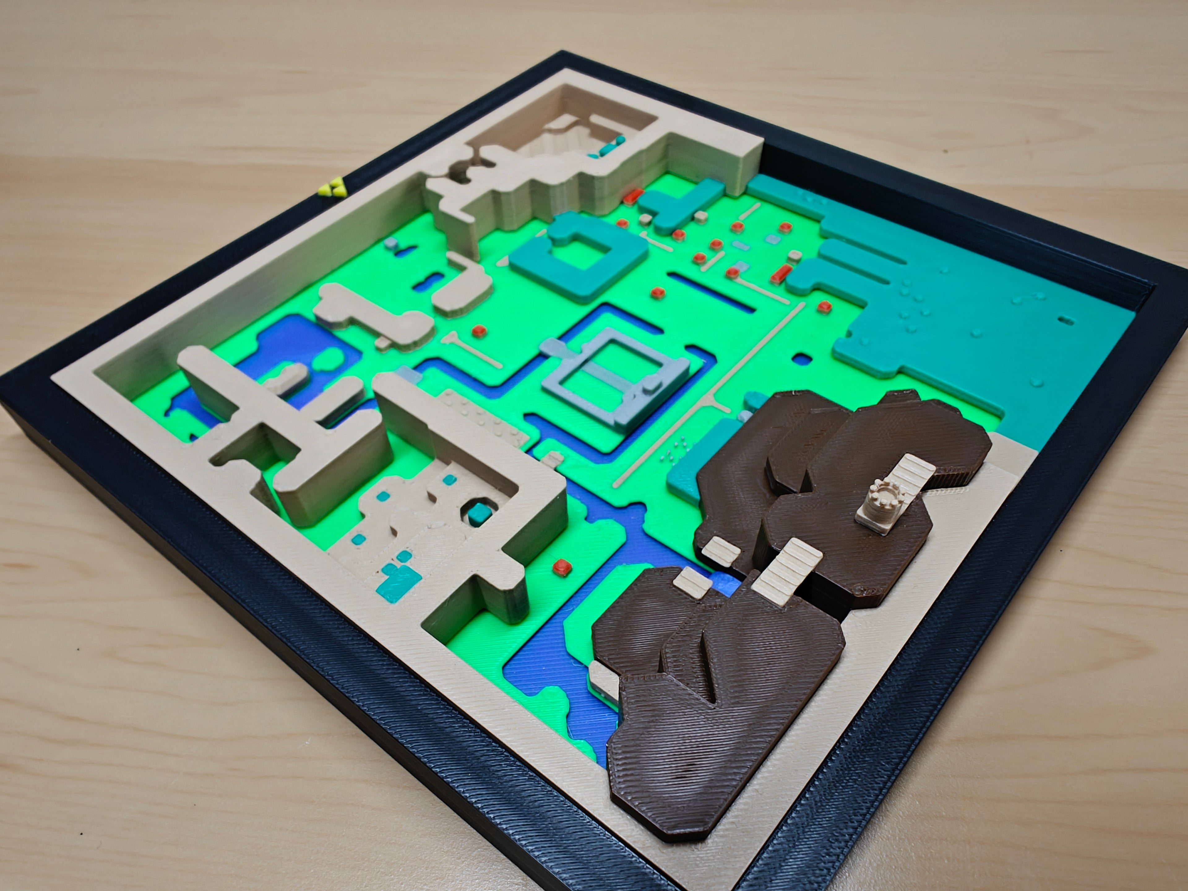 Legend of Zelda: A Link to the Past Light World Map Wall Art – Retro Gaming Deco