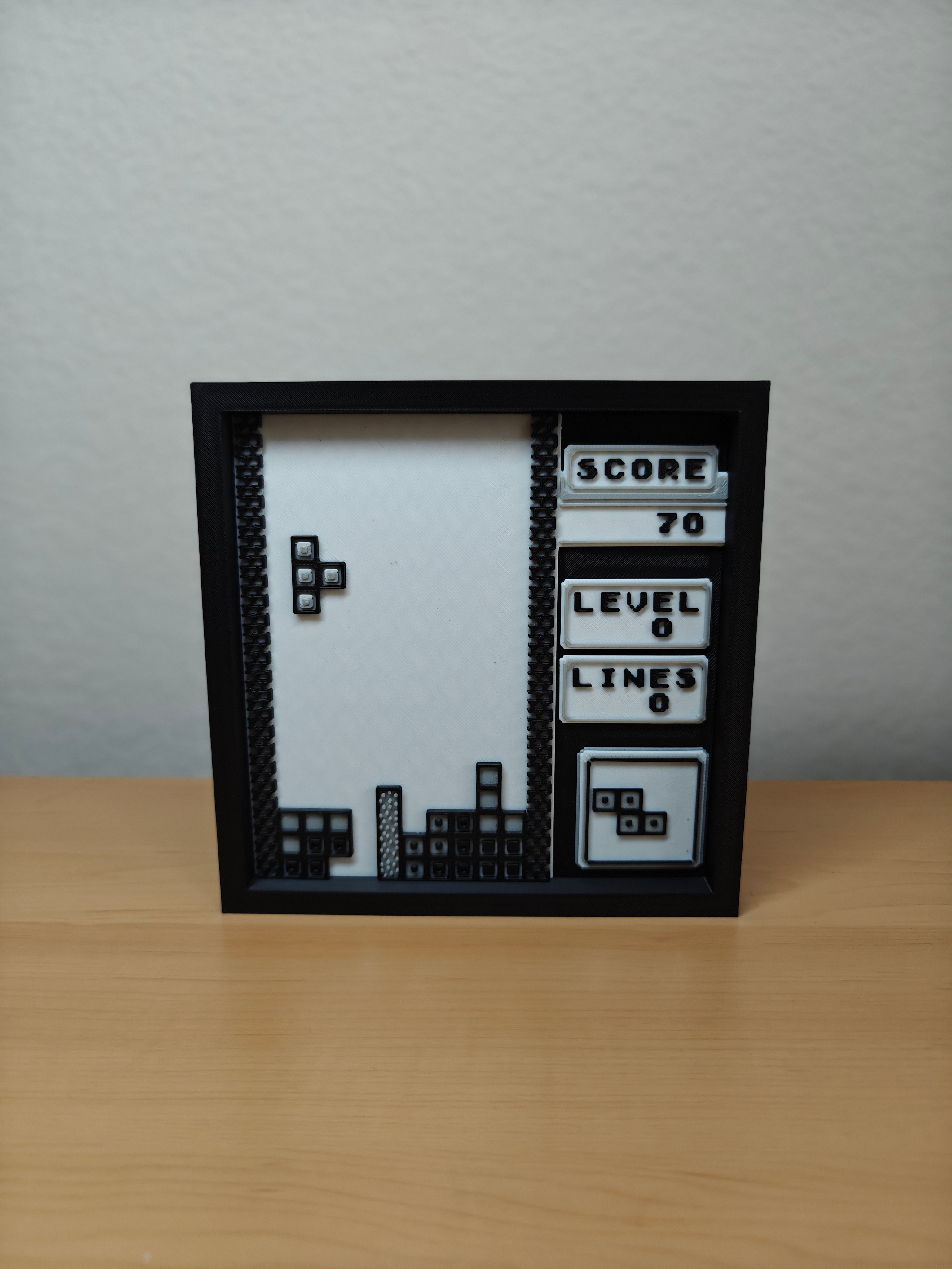 Classic Tetris Level 0 Wall Art – Retro Gaming Decor