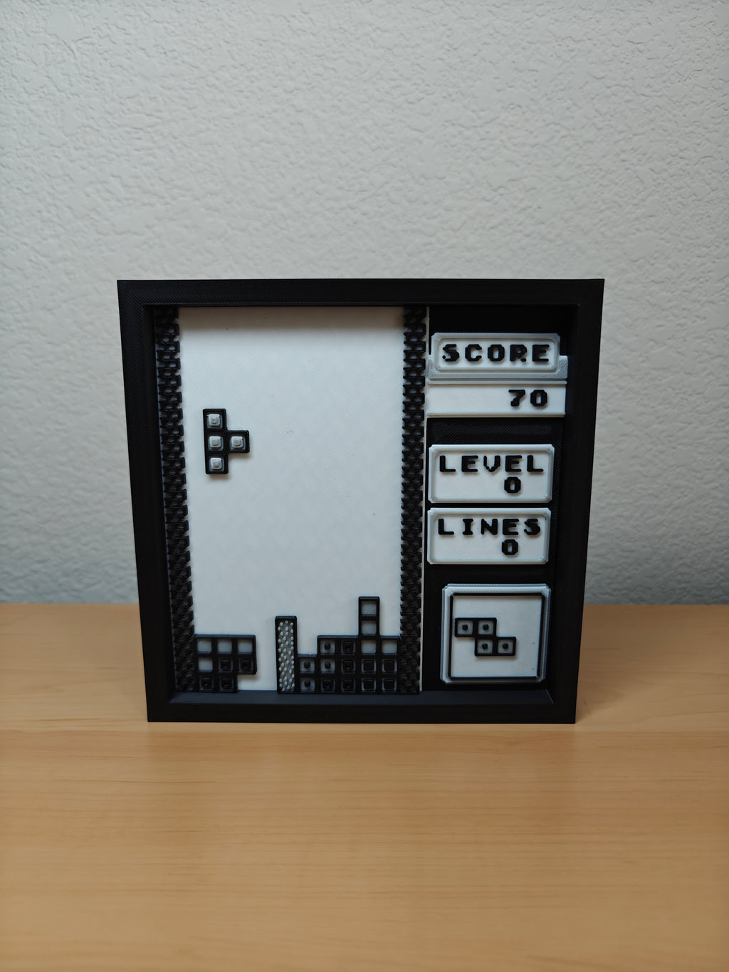 Classic Tetris Level 0 Wall Art – Retro Gaming Decor