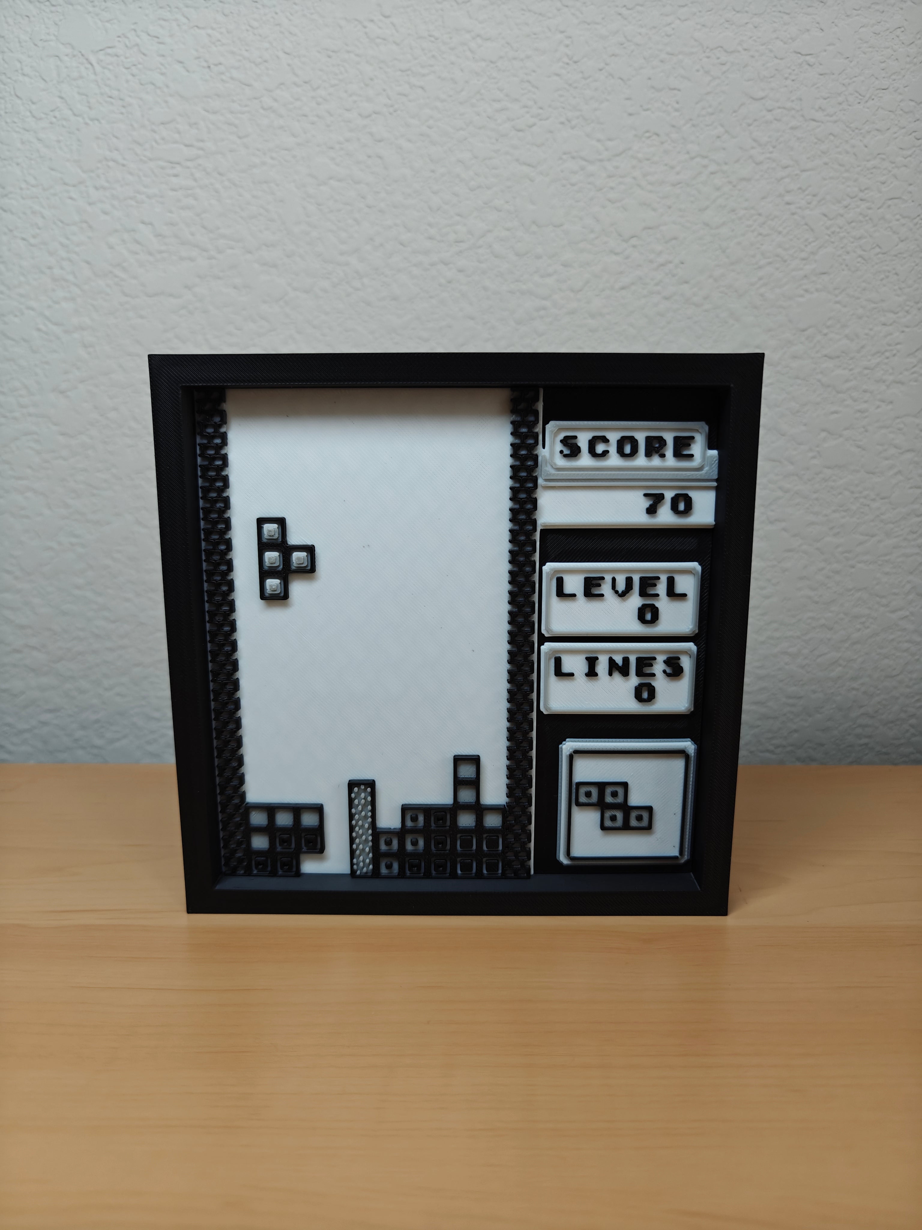Classic Tetris Level 0 Wall Art – Retro Gaming Decor