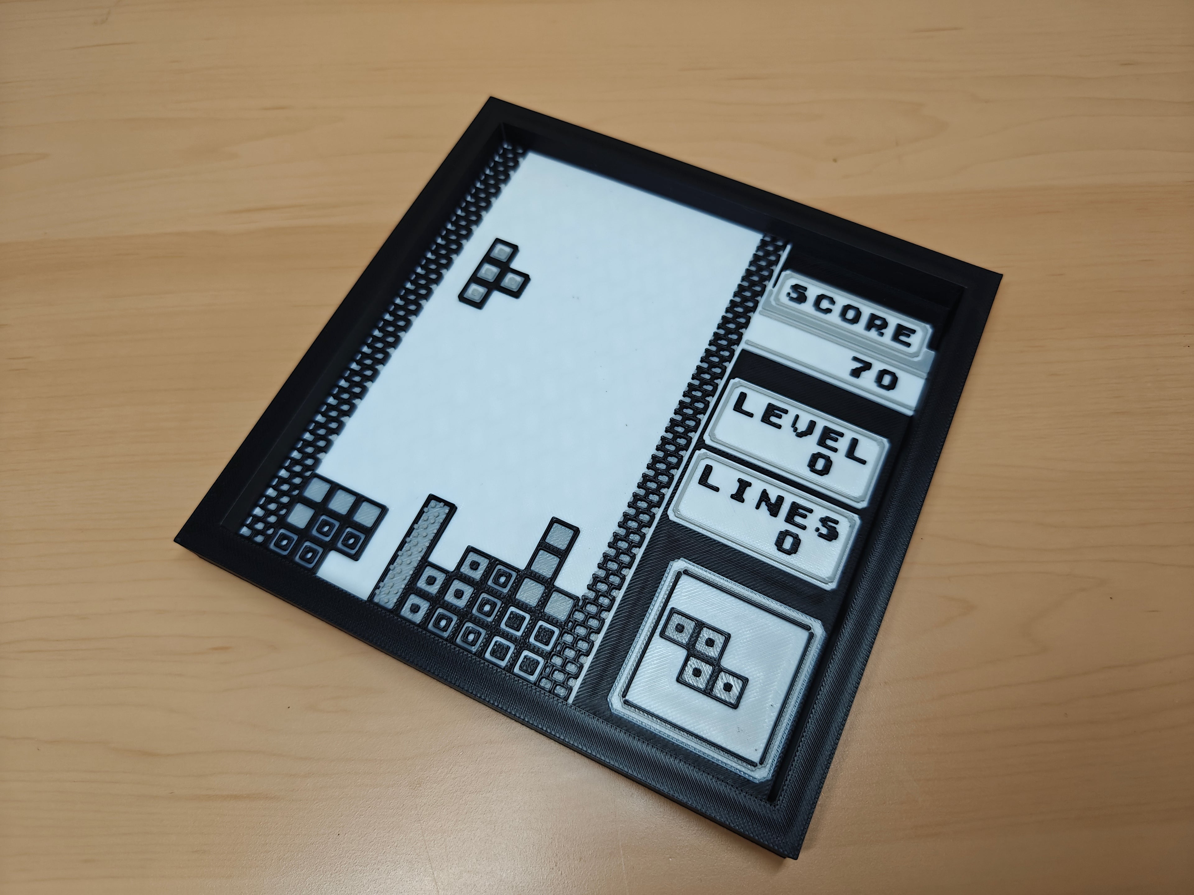 Classic Tetris Level 0 Wall Art – Retro Gaming Decor