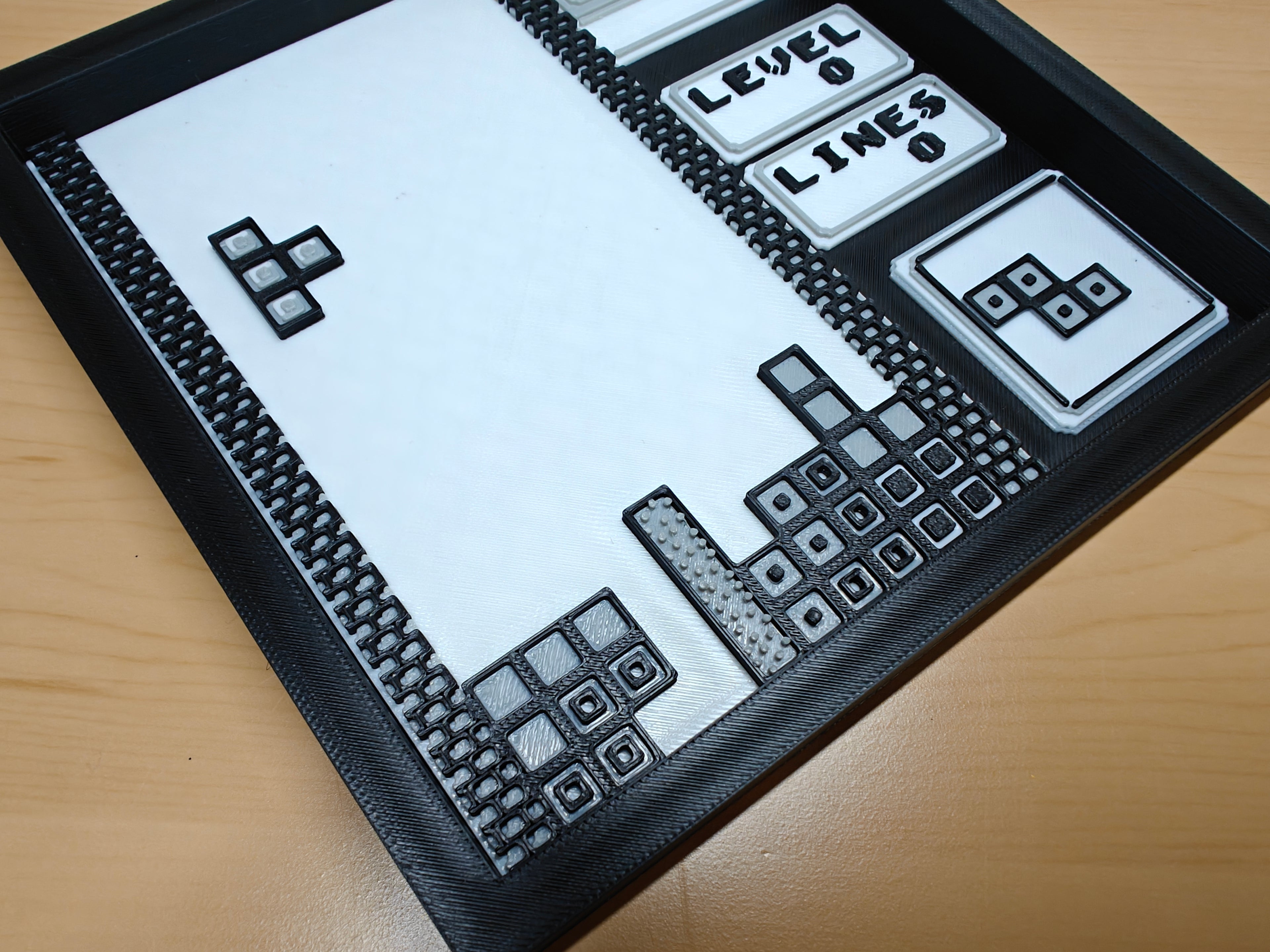 Classic Tetris Level 0 Wall Art – Retro Gaming Decor