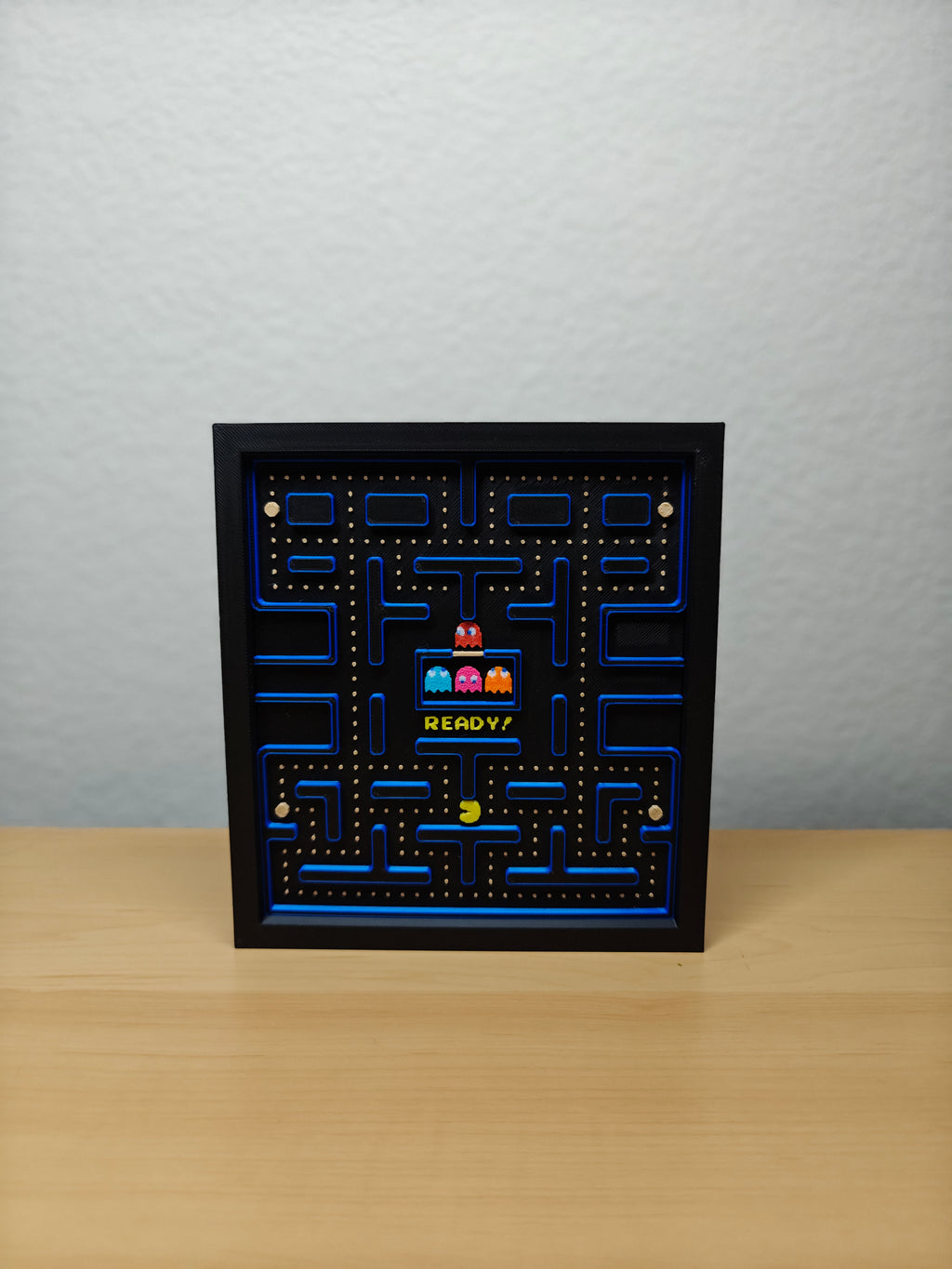 Pac-Man Level Wall Art – Retro Arcade Gaming Decor