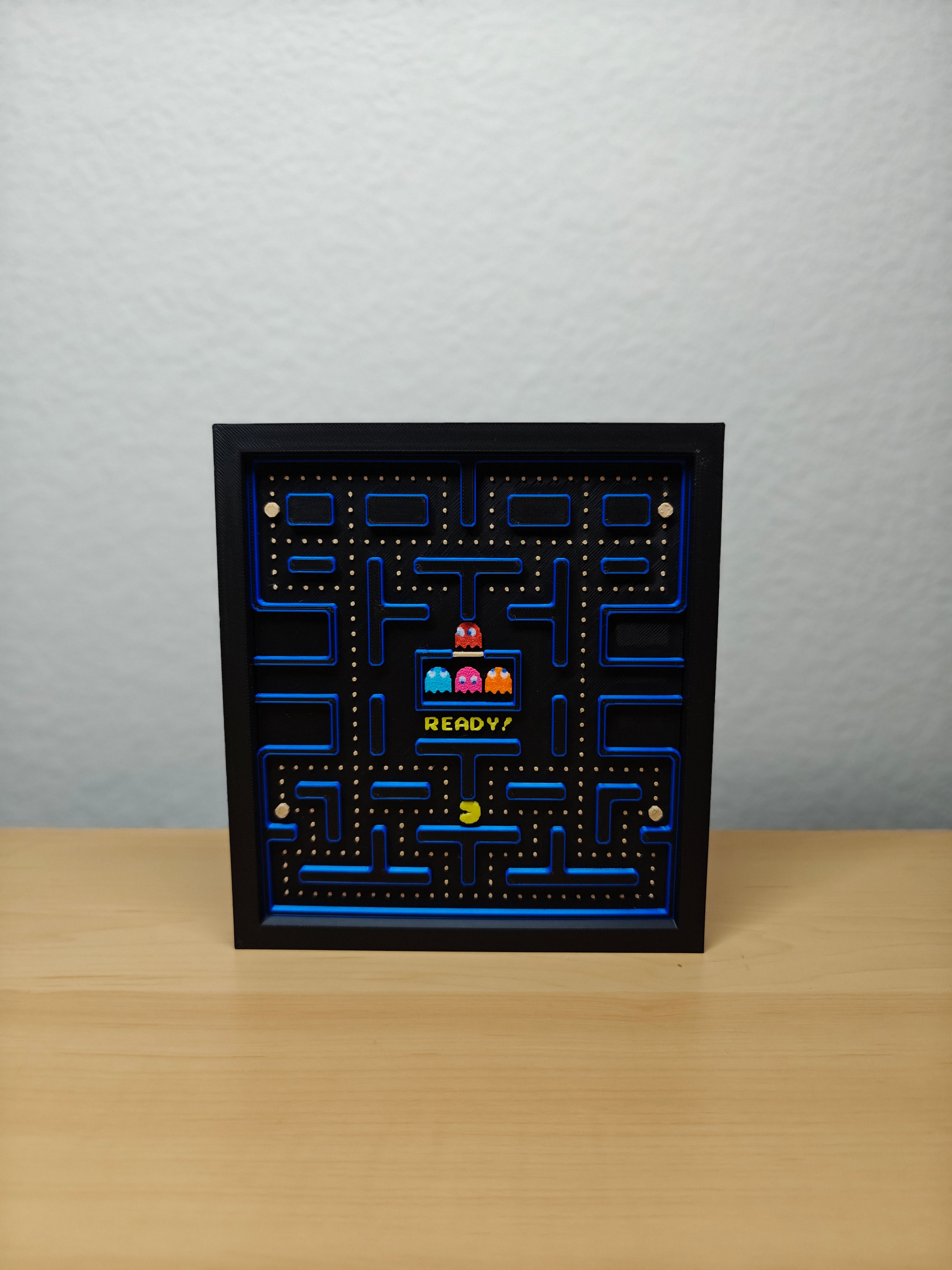 Pac-Man Level Wall Art – Retro Arcade Gaming Decor