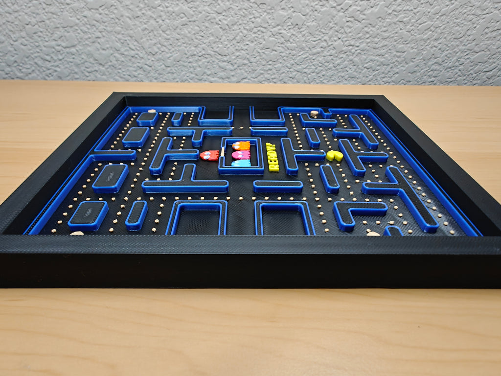 Pac-Man Level Wall Art – Retro Arcade Gaming Decor