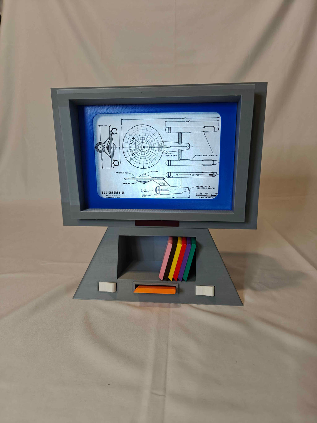 Star Trek Inspired TOS Monitor – 3D Printed Prop Replica