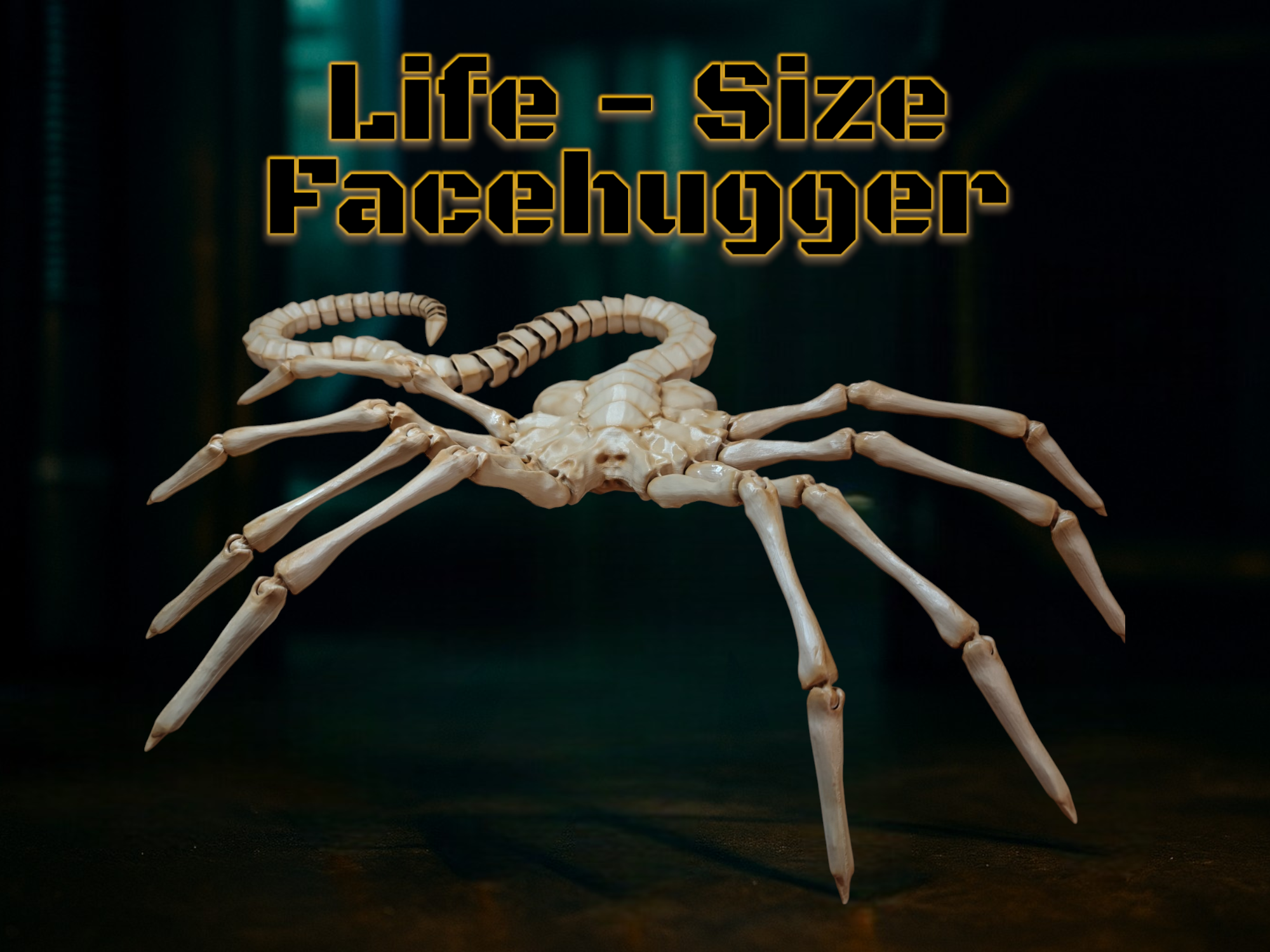 Life-Size Facehugger – Poseable Alien Prop