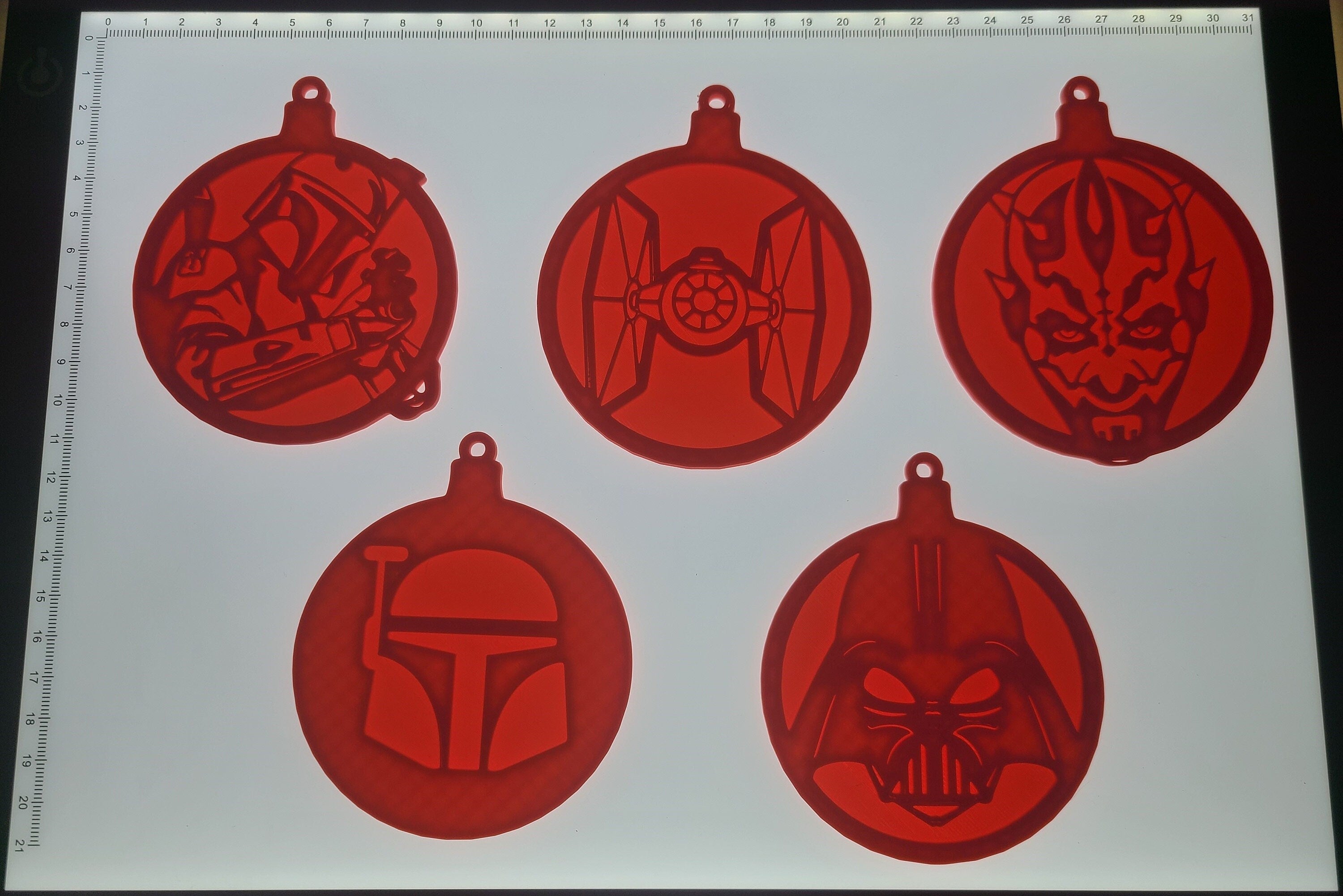 Star Wars Dark Side Ornament Set - Embrace the Power of the Sith!