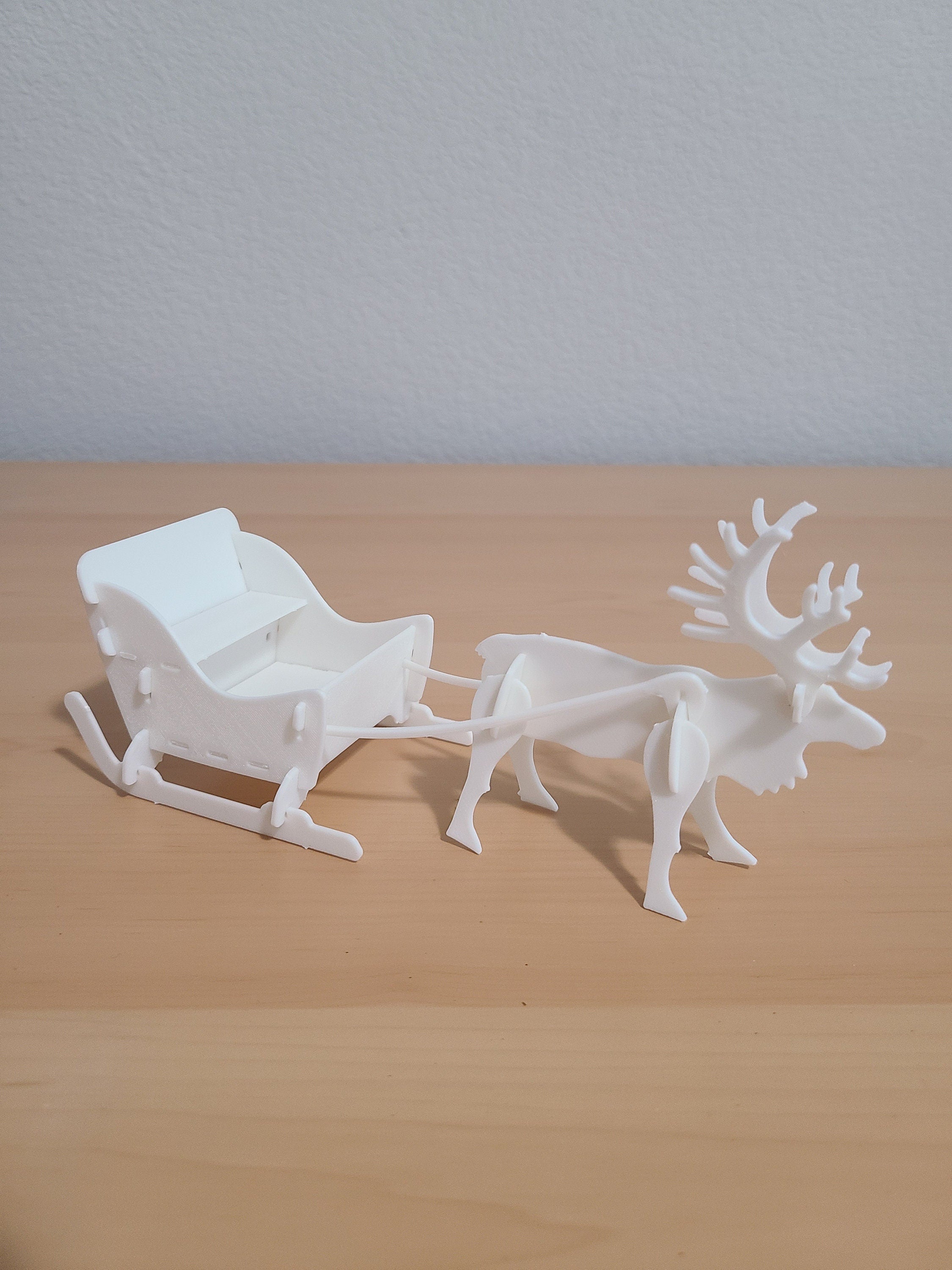 Reindeer and Sleigh Kit Card Set - Festive DIY Activity