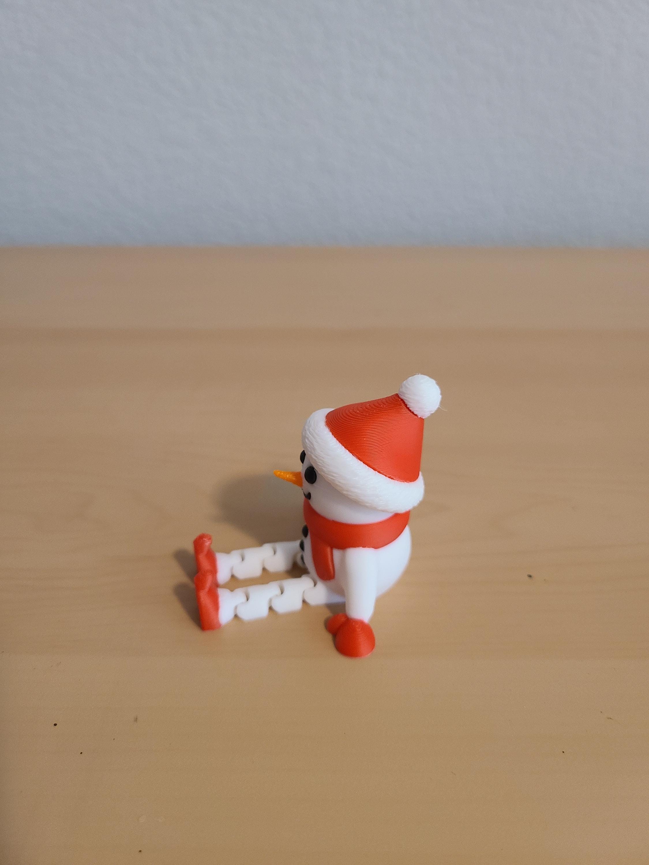 Articulated Sitting Snowmen (set of 4) – Perfect Stocking Stuffer!