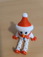 Articulated Sitting Snowmen (set of 4) – Perfect Stocking Stuffer!