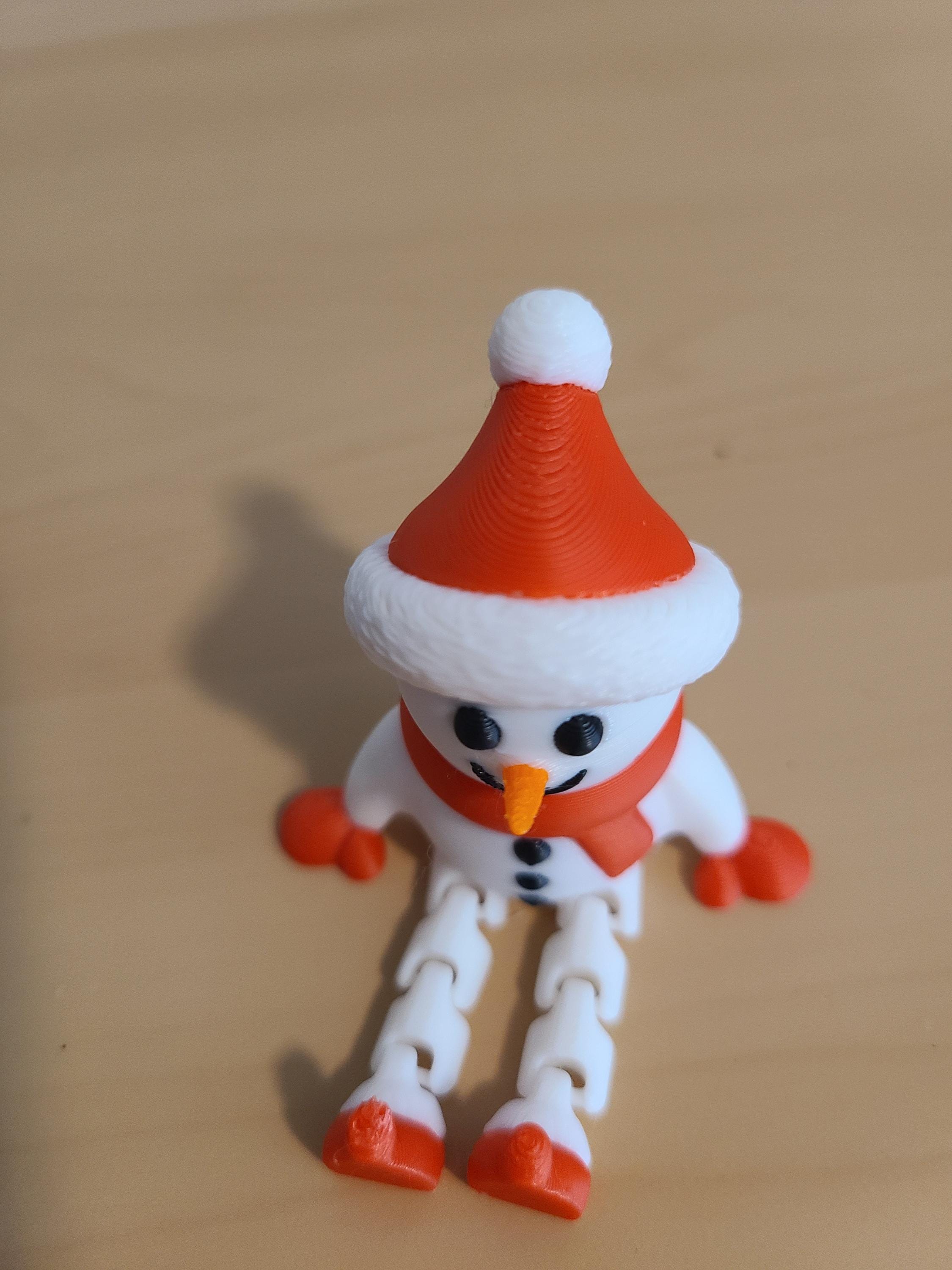 Articulated Sitting Snowmen (set of 4) – Perfect Stocking Stuffer!