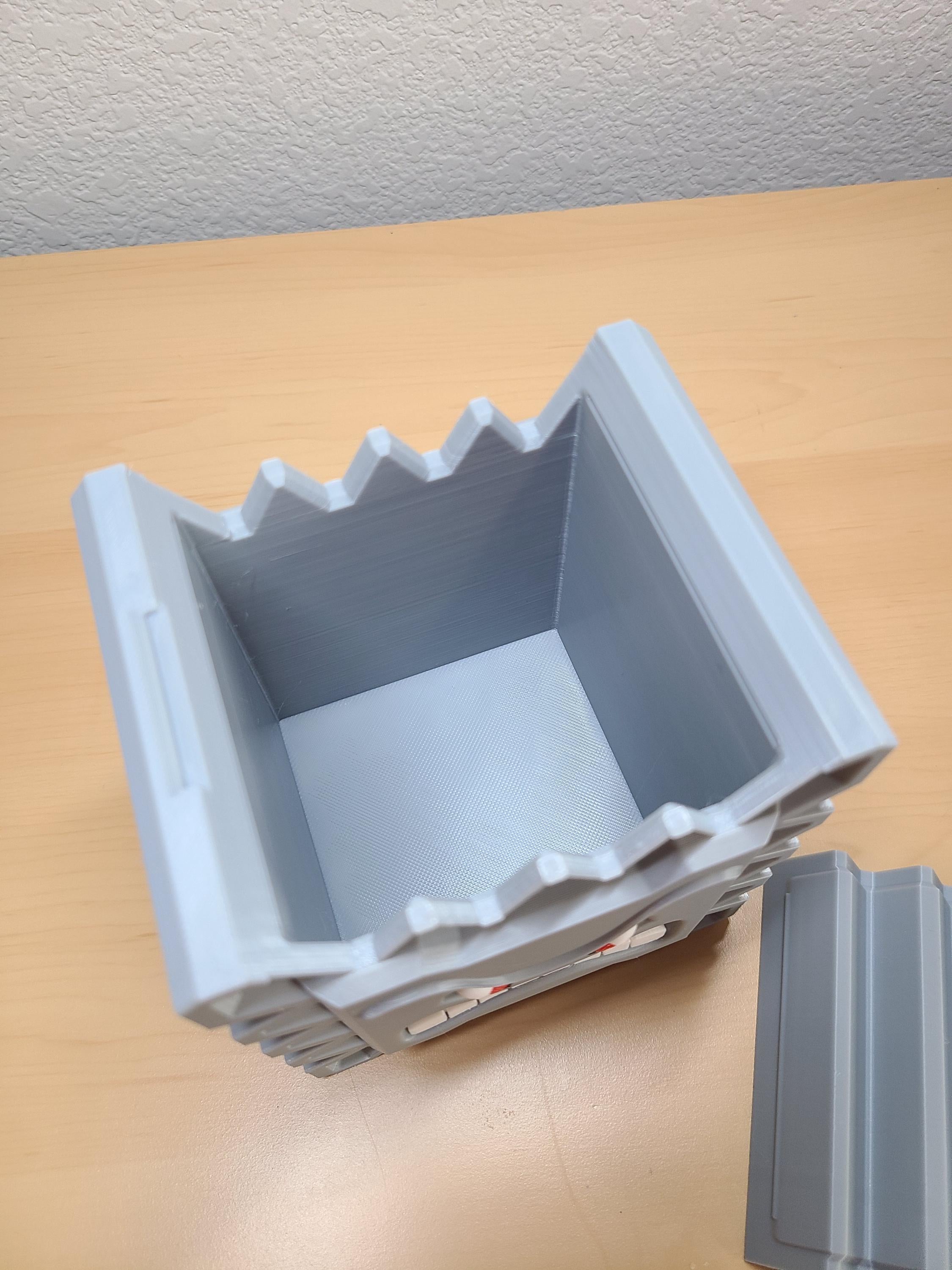 Thwomp Storage Container - Mario-Inspired Gamer Decor