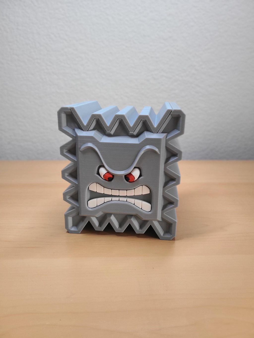 Thwomp Storage Container - Mario-Inspired Gamer Decor