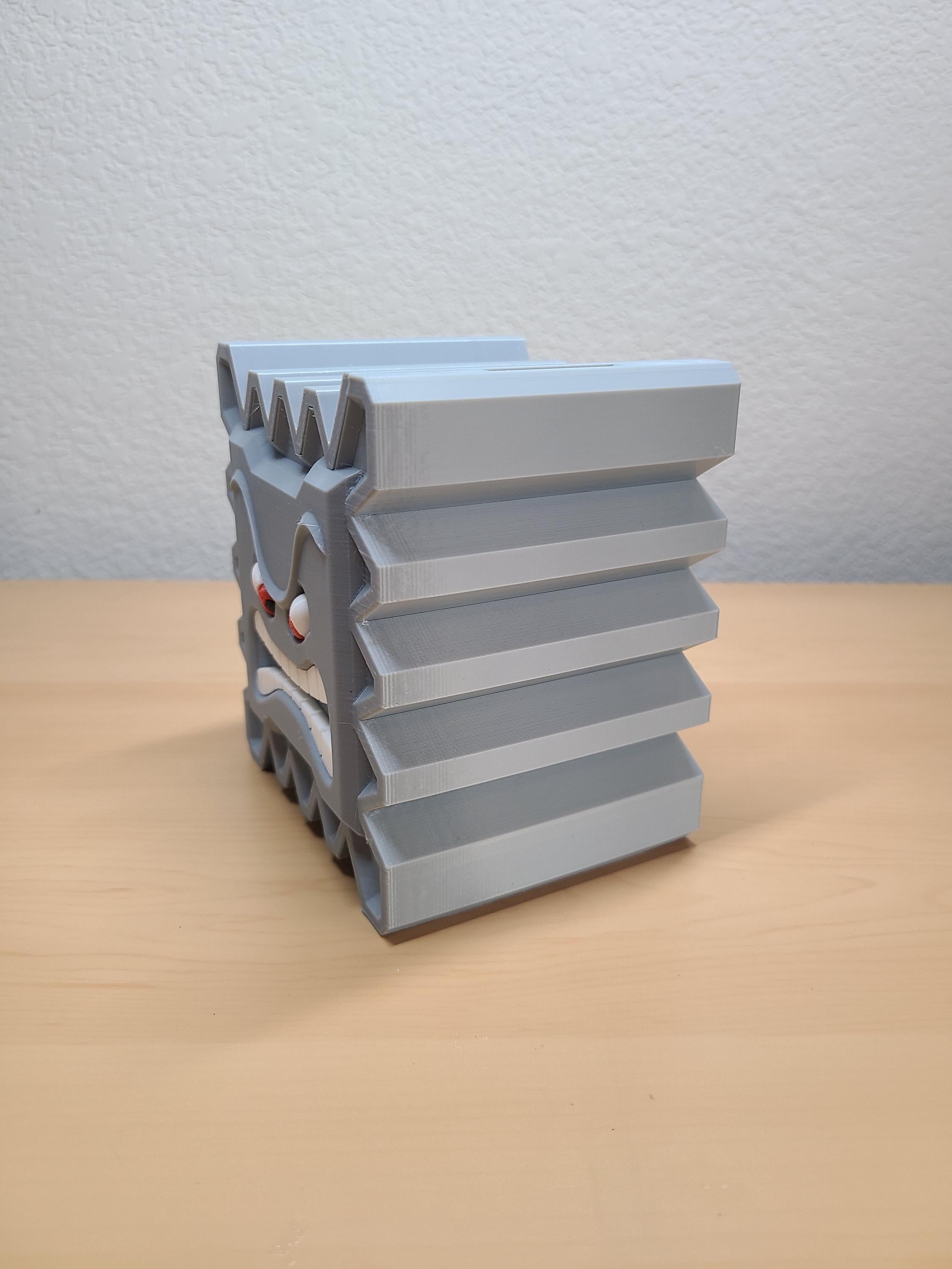 Thwomp Storage Container - Mario-Inspired Gamer Decor