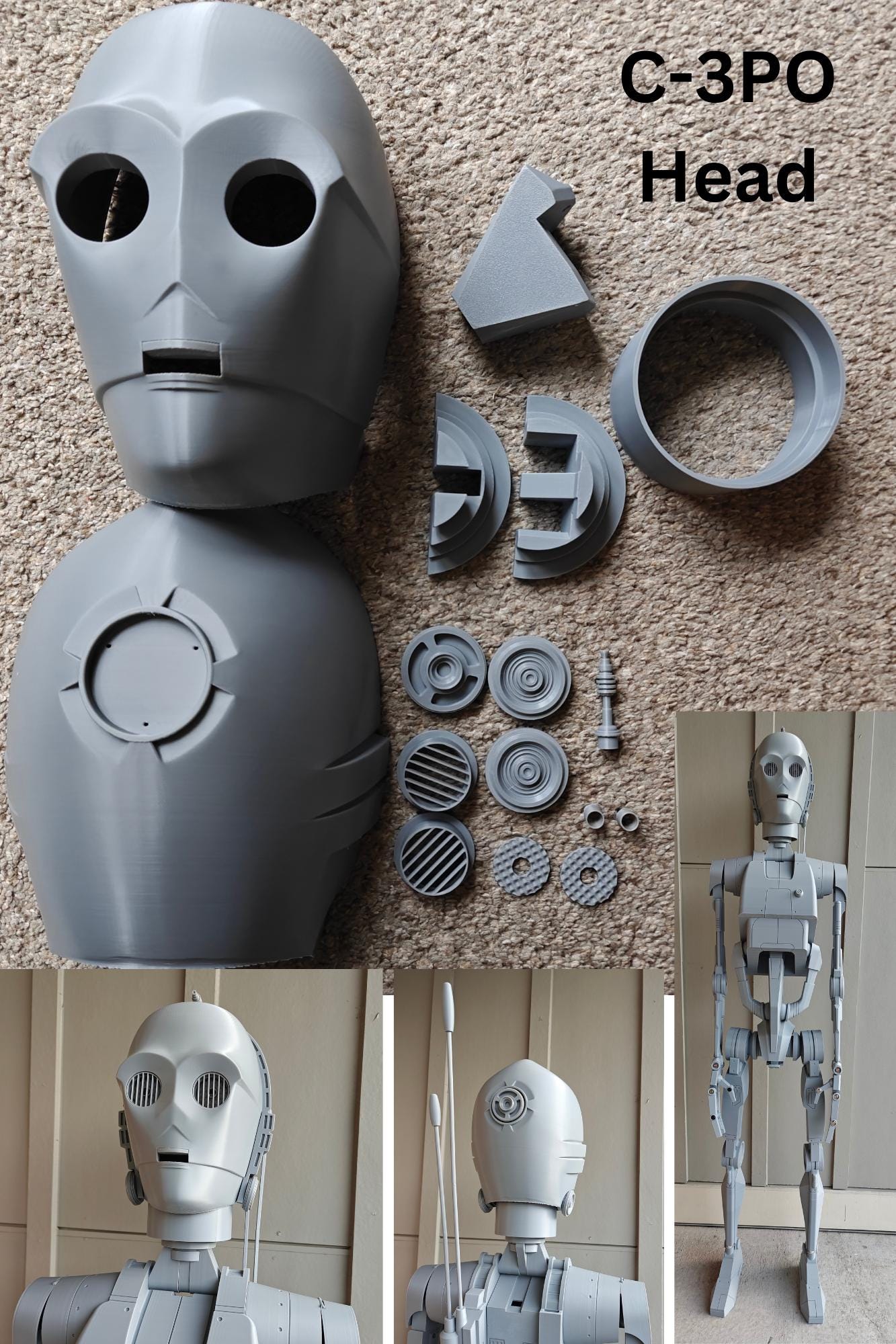 Life-Size B1 Battle Droid Kit | 3D Printed Replica