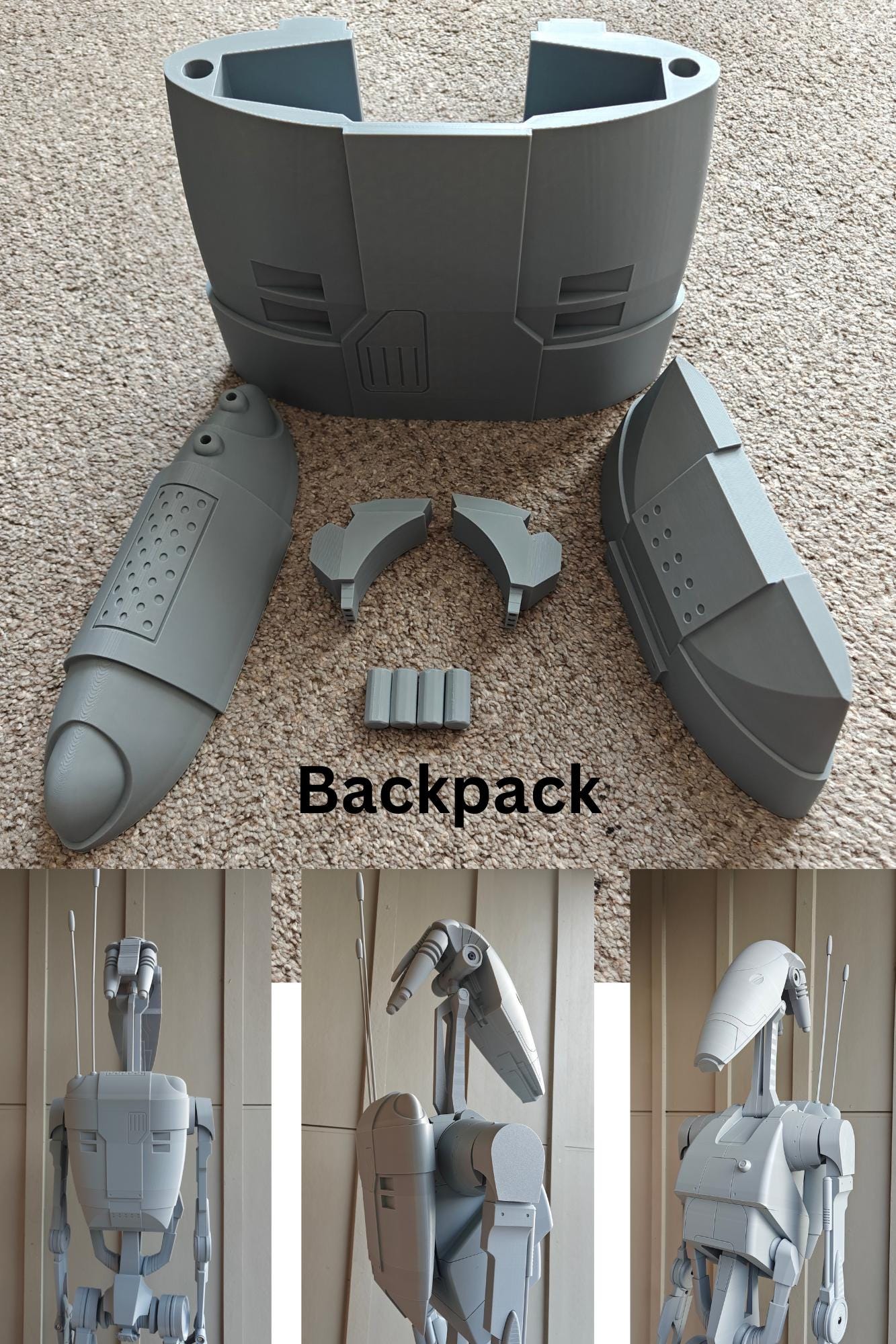 Life-Size B1 Battle Droid Kit | 3D Printed Replica