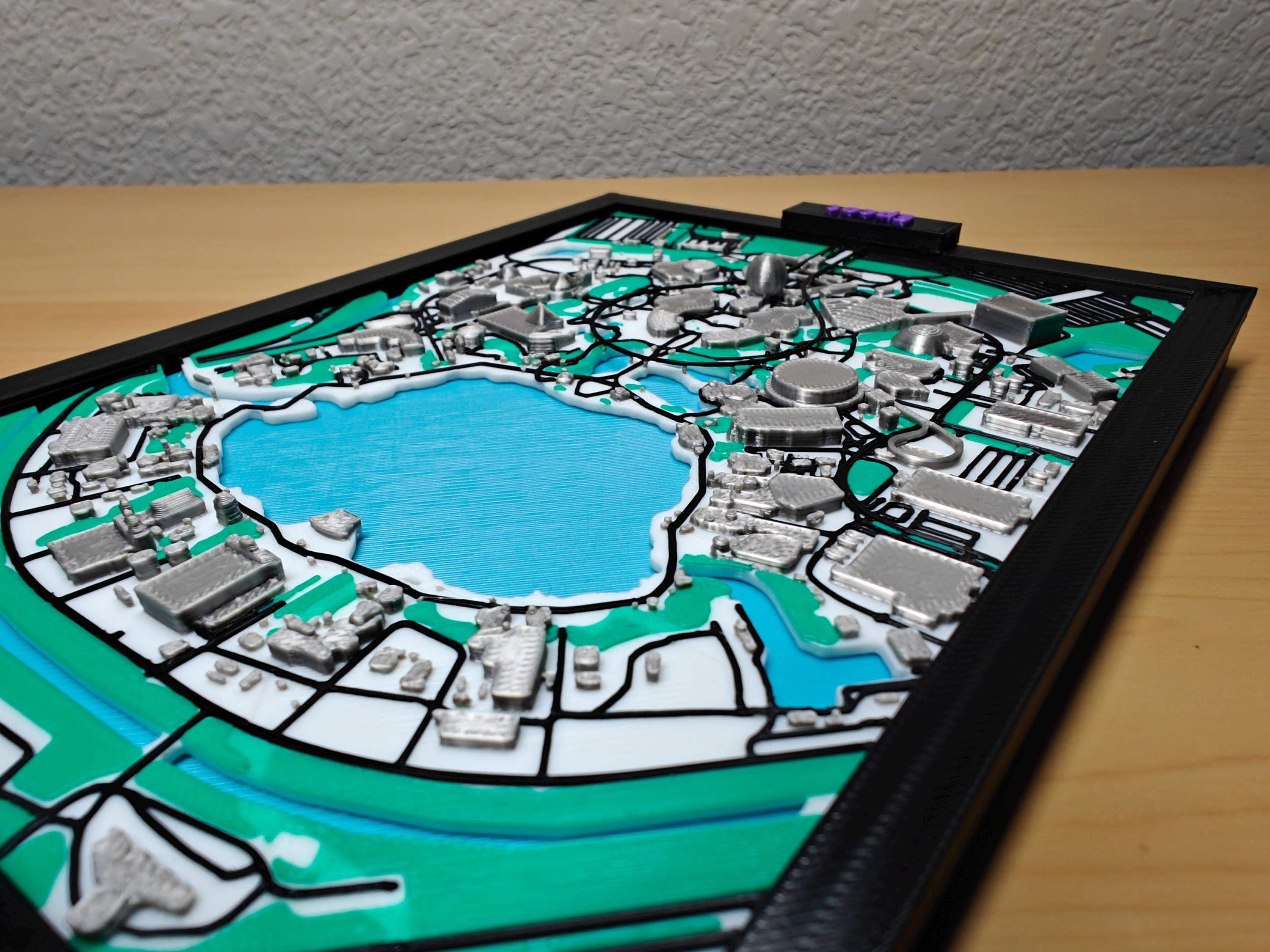 EPCOT Park Map Wall Art – Walt Disney World Decor