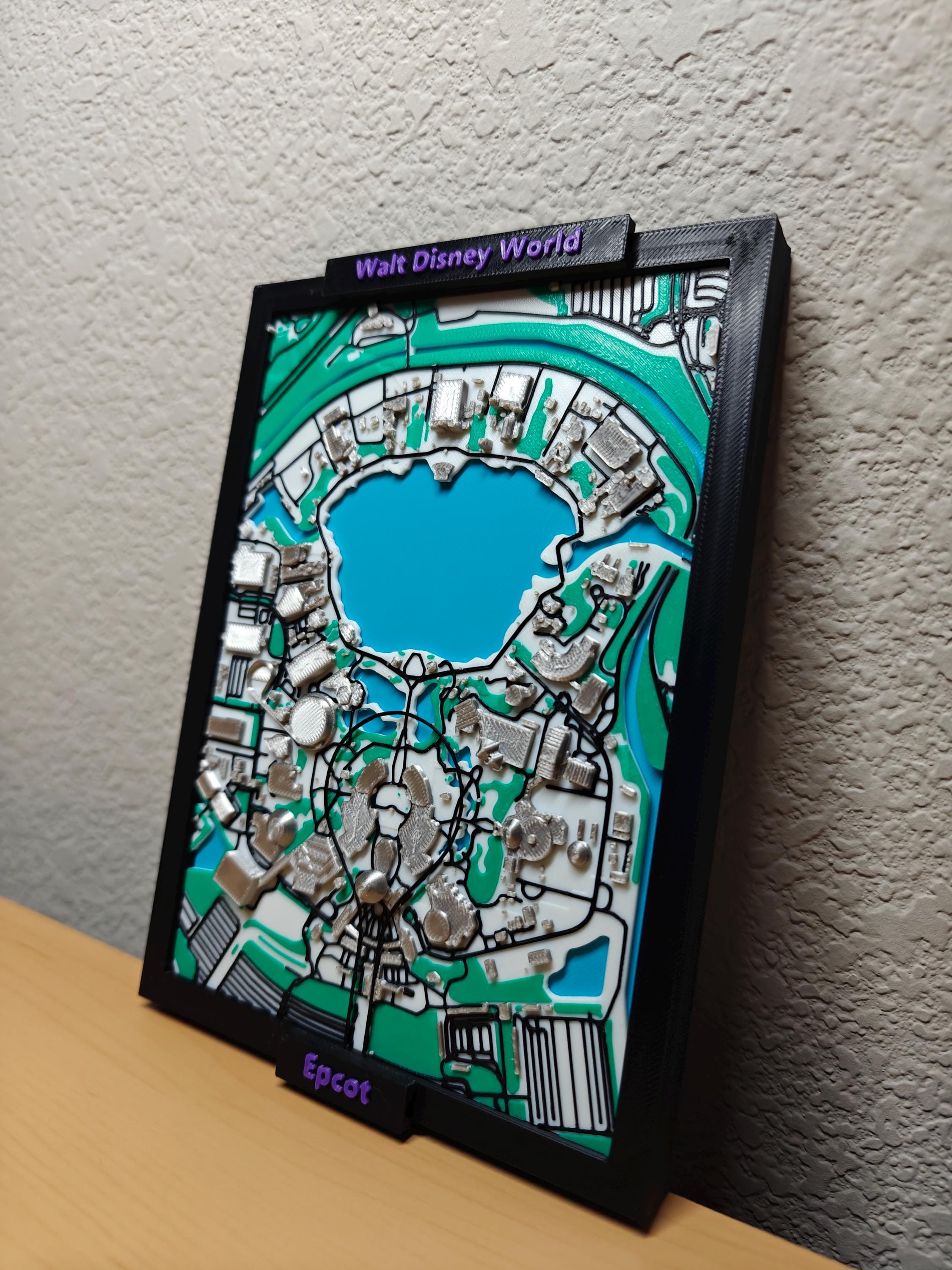 EPCOT Park Map Wall Art – Walt Disney World Decor