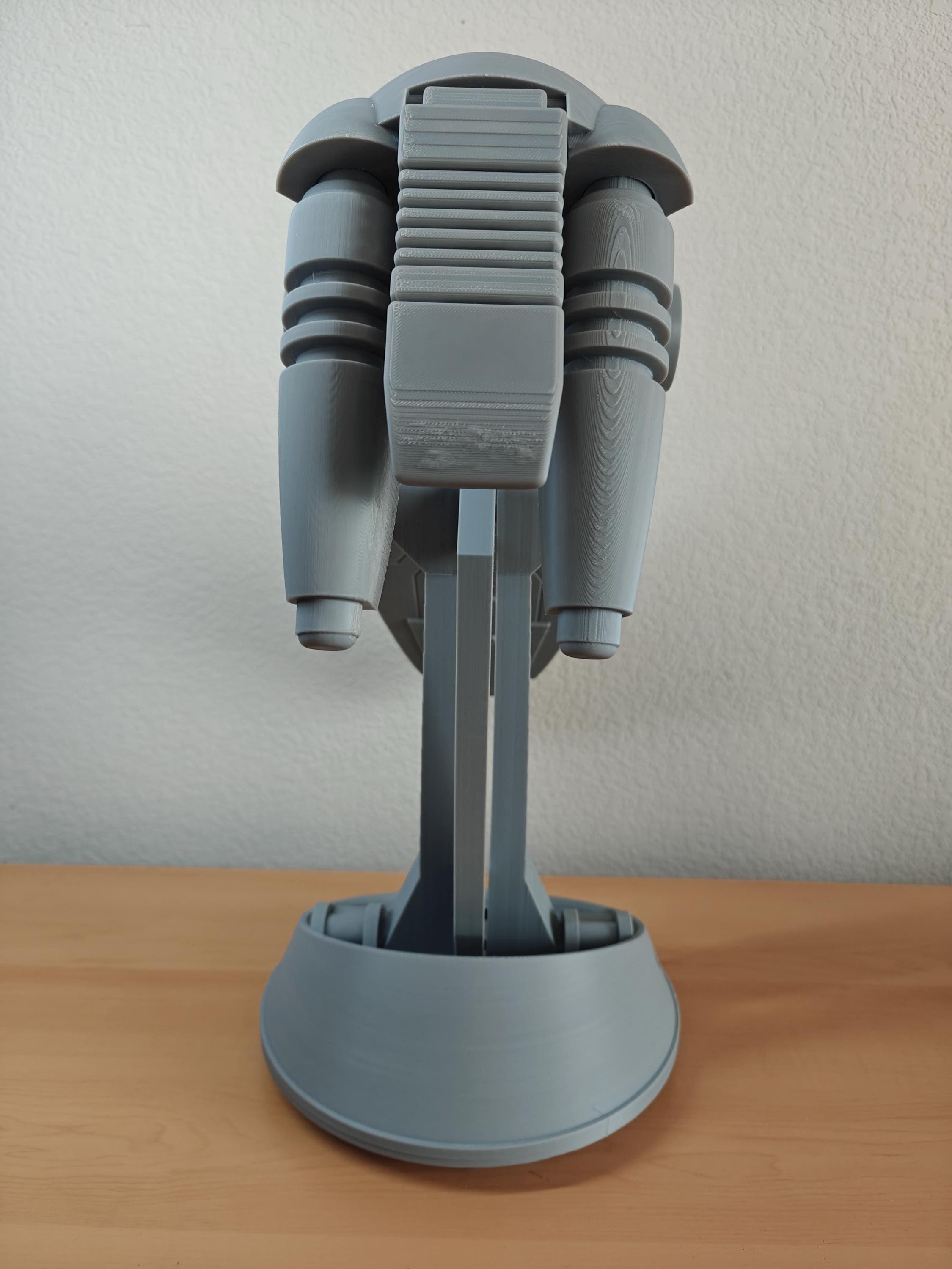 B1 Battle Droid Head with Stand - Life Size Replica
