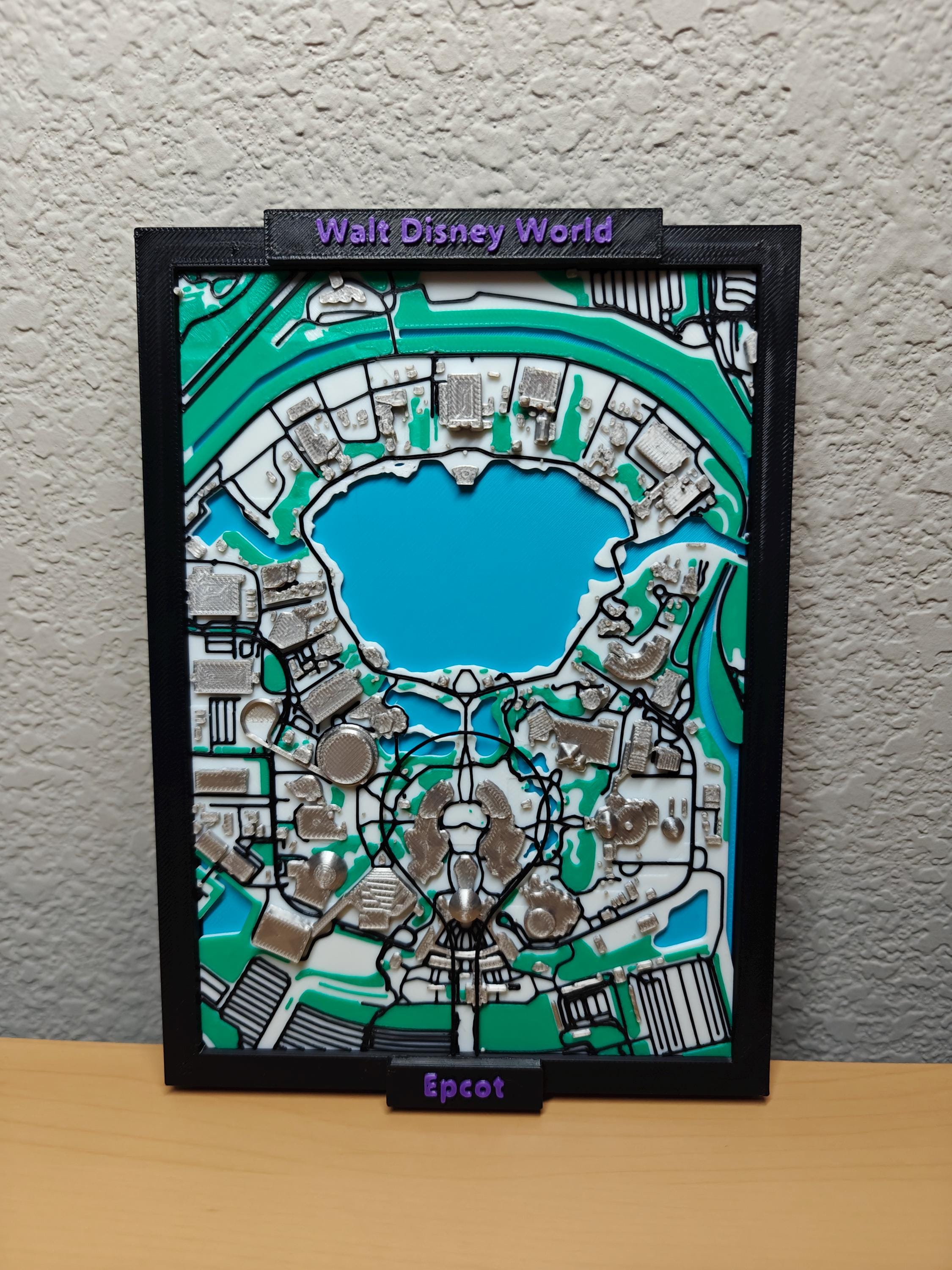 EPCOT Park Map Wall Art – Walt Disney World Decor