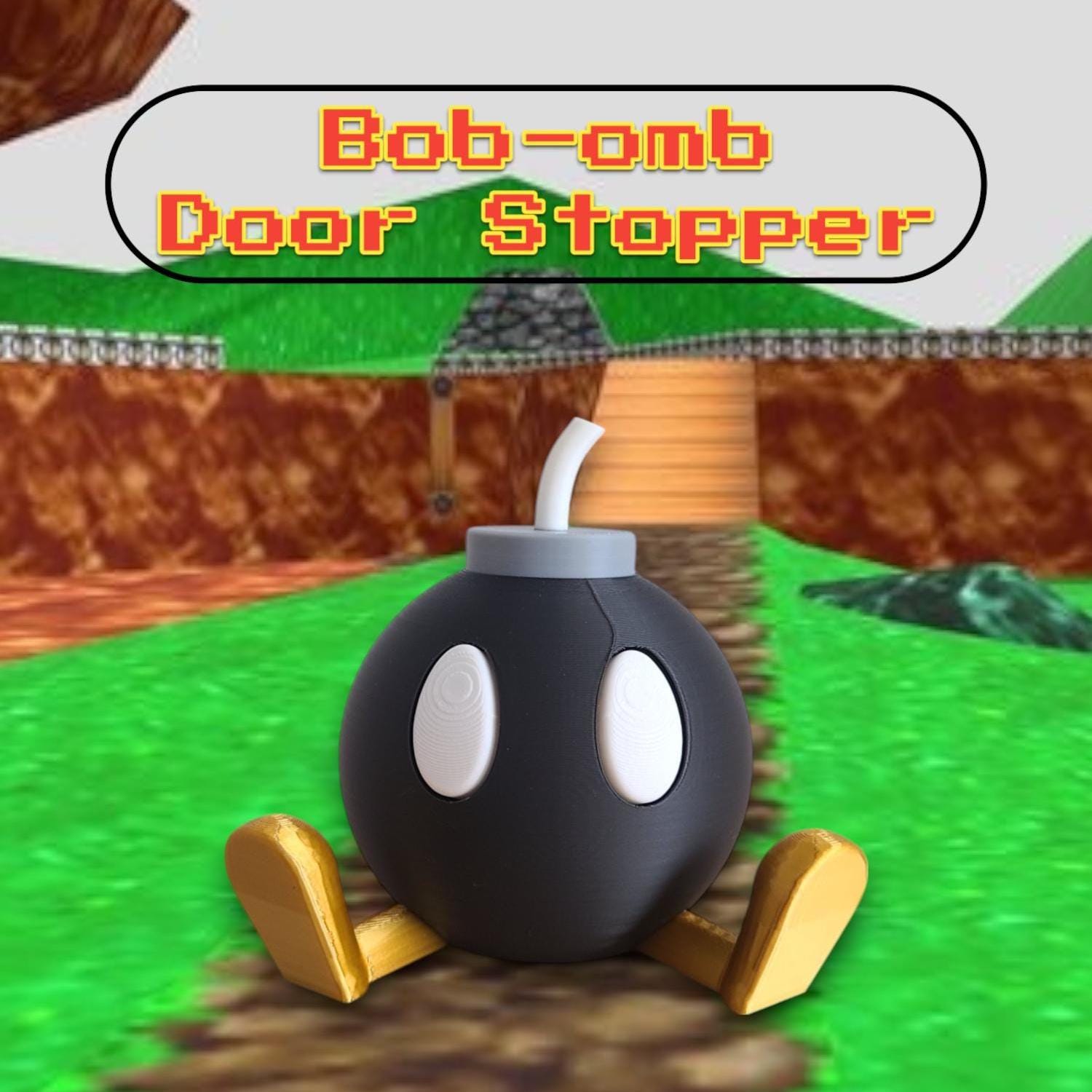Super Mario Door Stopper - Bob-omb Inspired Design!