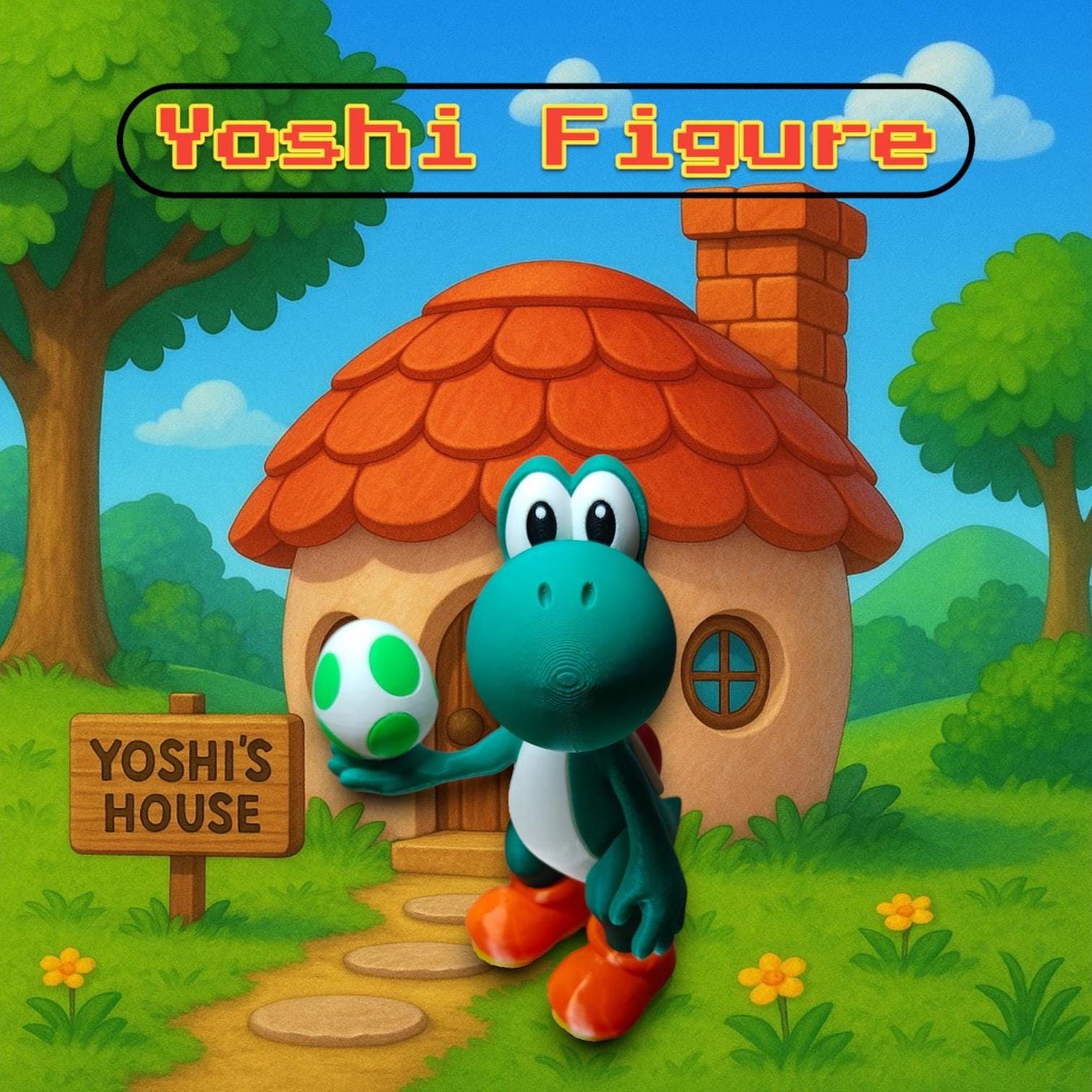 Yoshi Figure – Nintendo Inspired Collectible Statue