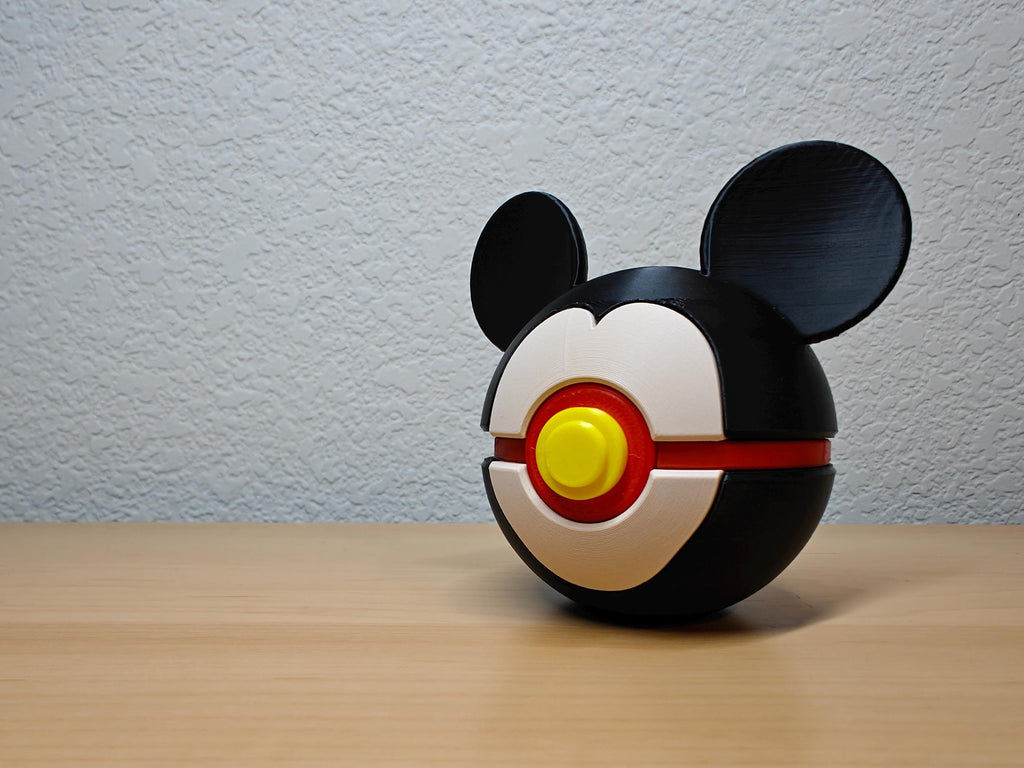Mickey Mouse Poké Ball – Disney & Pokémon Crossover Inspired Collectible