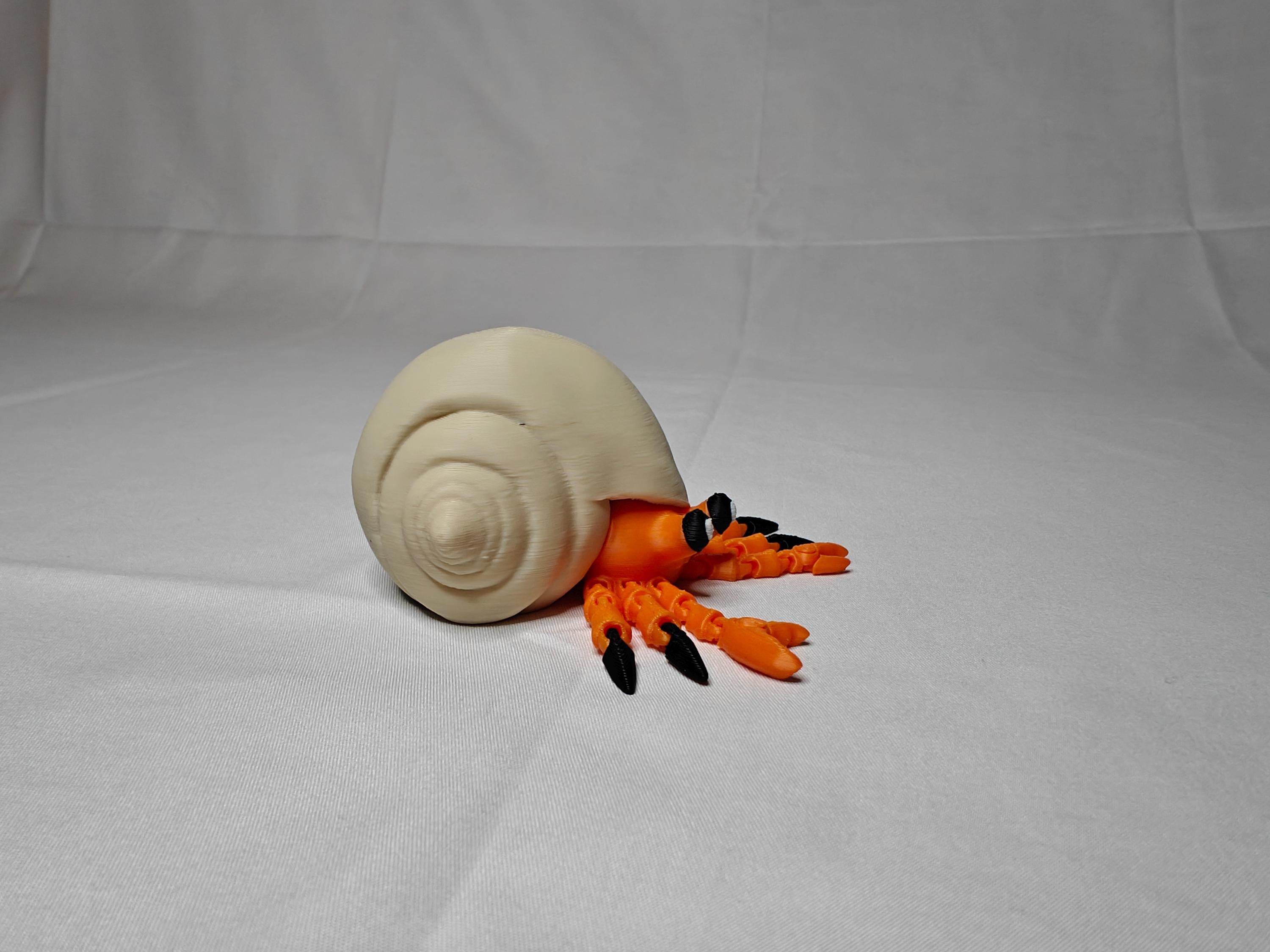 Articulated Hermit Crab | Flexi Fidget Toy & Desk Buddy
