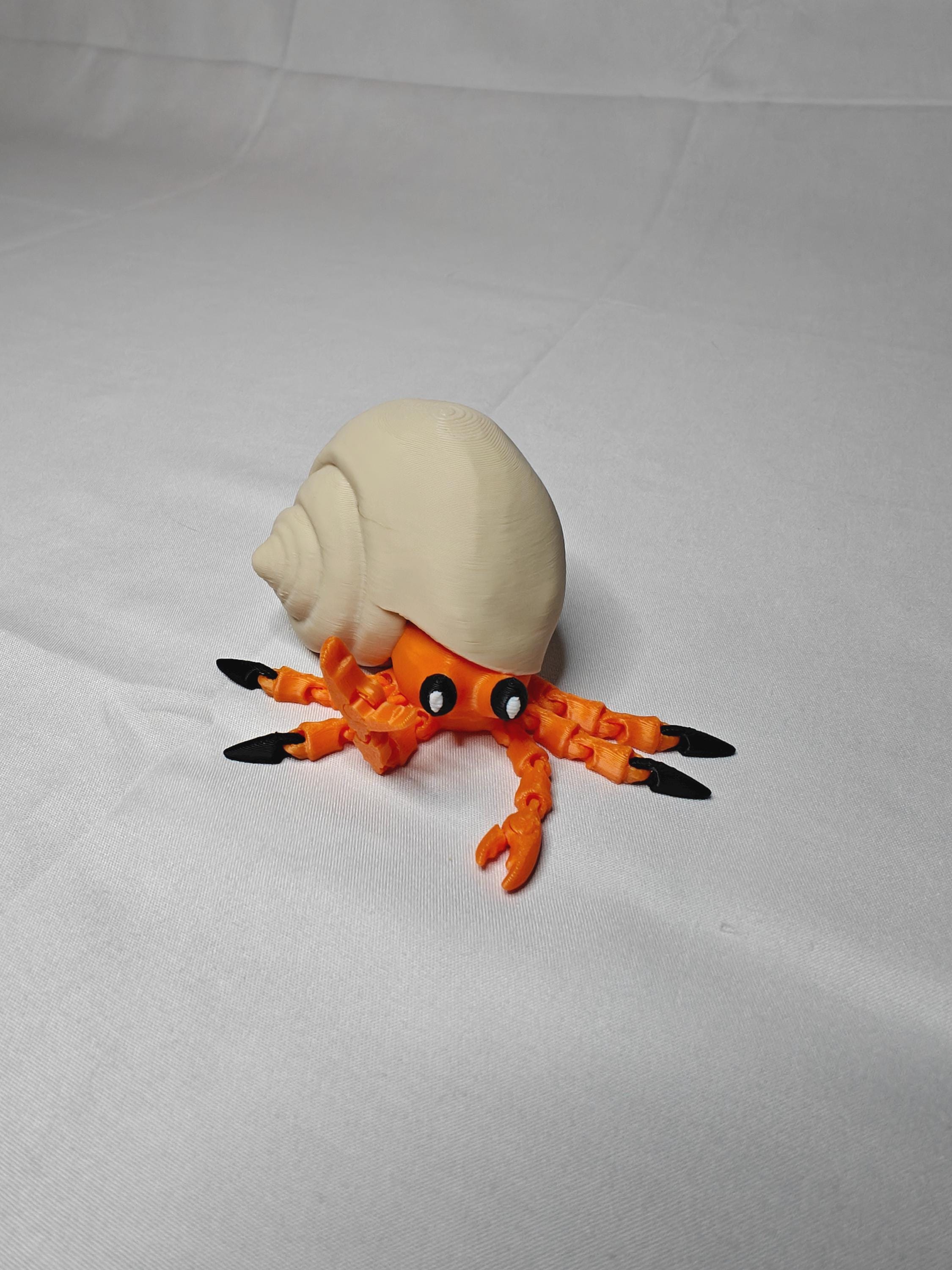 Articulated Hermit Crab | Flexi Fidget Toy & Desk Buddy