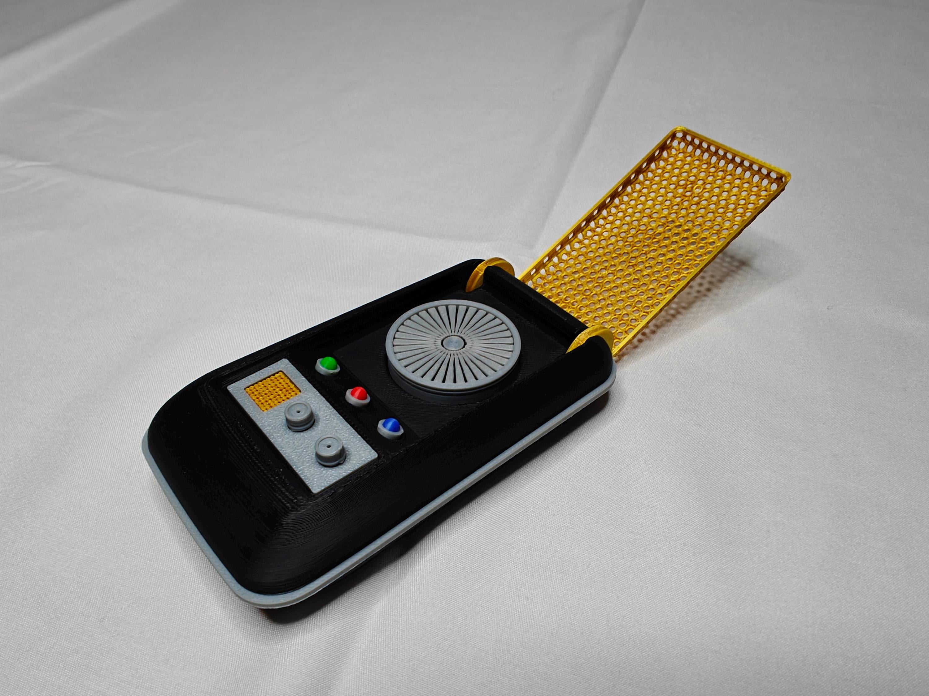 TOS Starfleet Inspired Communicator with Display Stand | Classic Star Trek Prop Replica