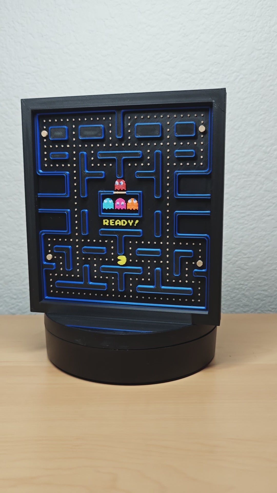 Pac-Man Level Wall Art – Retro Arcade Gaming Decor