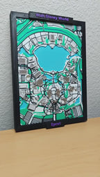 EPCOT Park Map Wall Art – Walt Disney World Decor