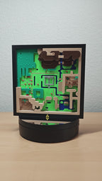 Legend of Zelda: A Link to the Past Light World Map Wall Art – Retro Gaming Deco
