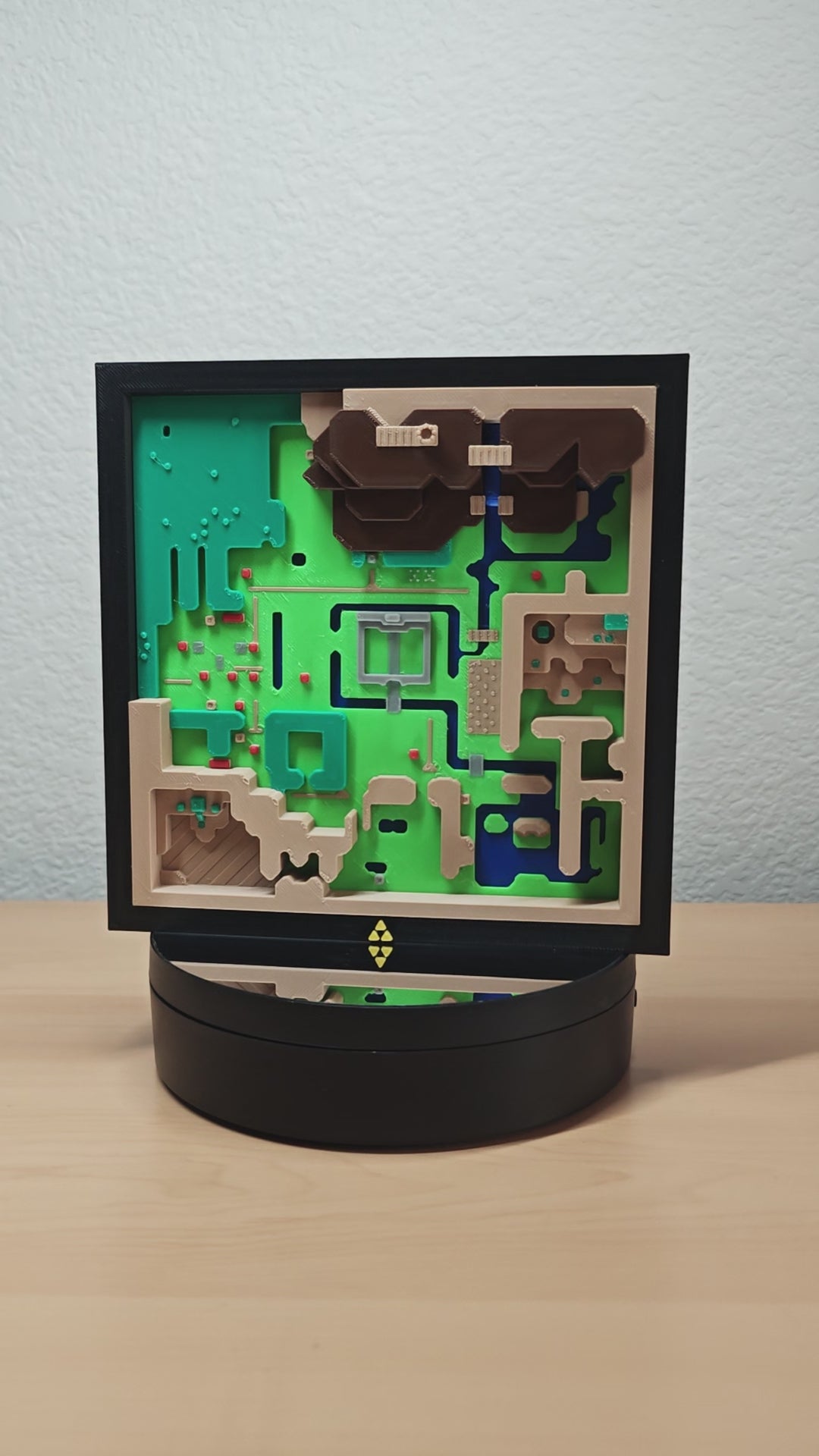 Legend of Zelda: A Link to the Past Light World Map Wall Art – Retro Gaming Deco