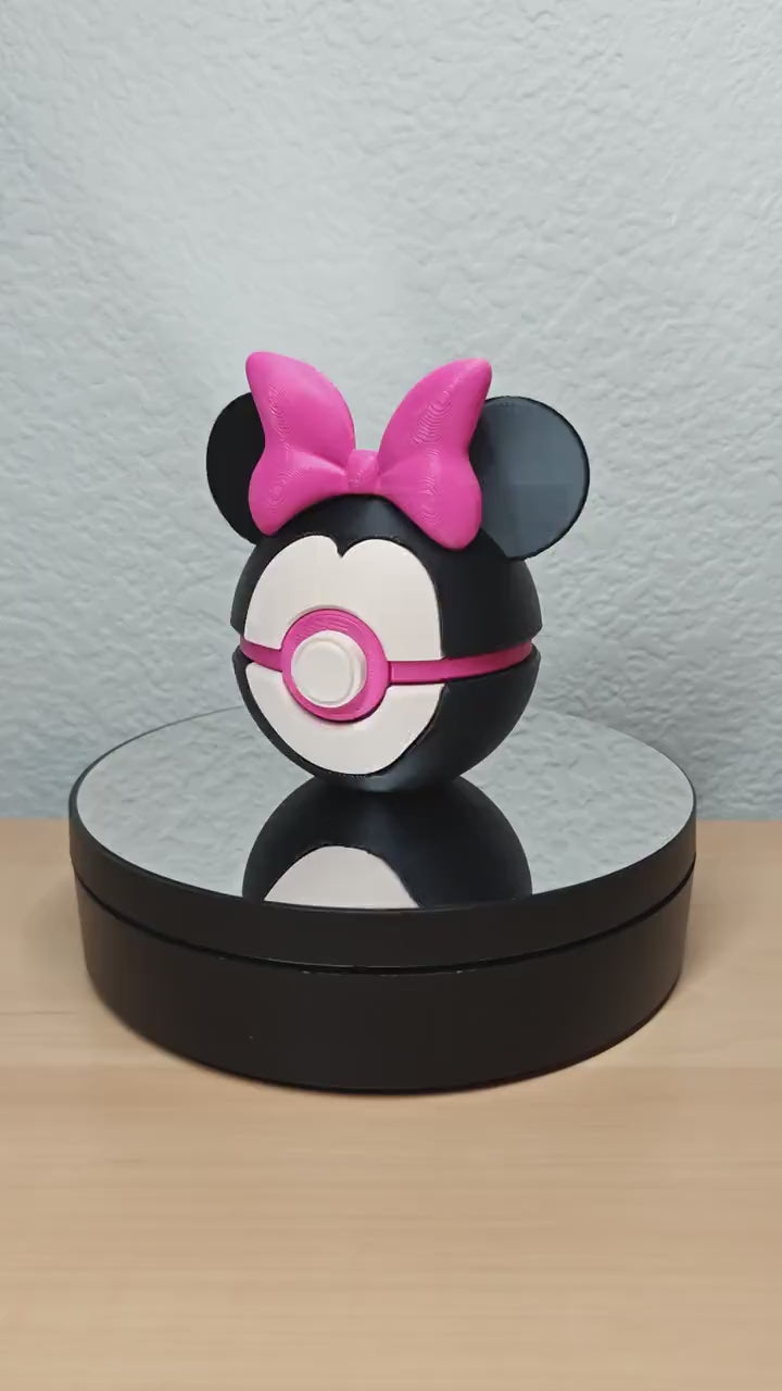Minnie Mouse Poké Ball – Disney Pokémon Inspired Crossover